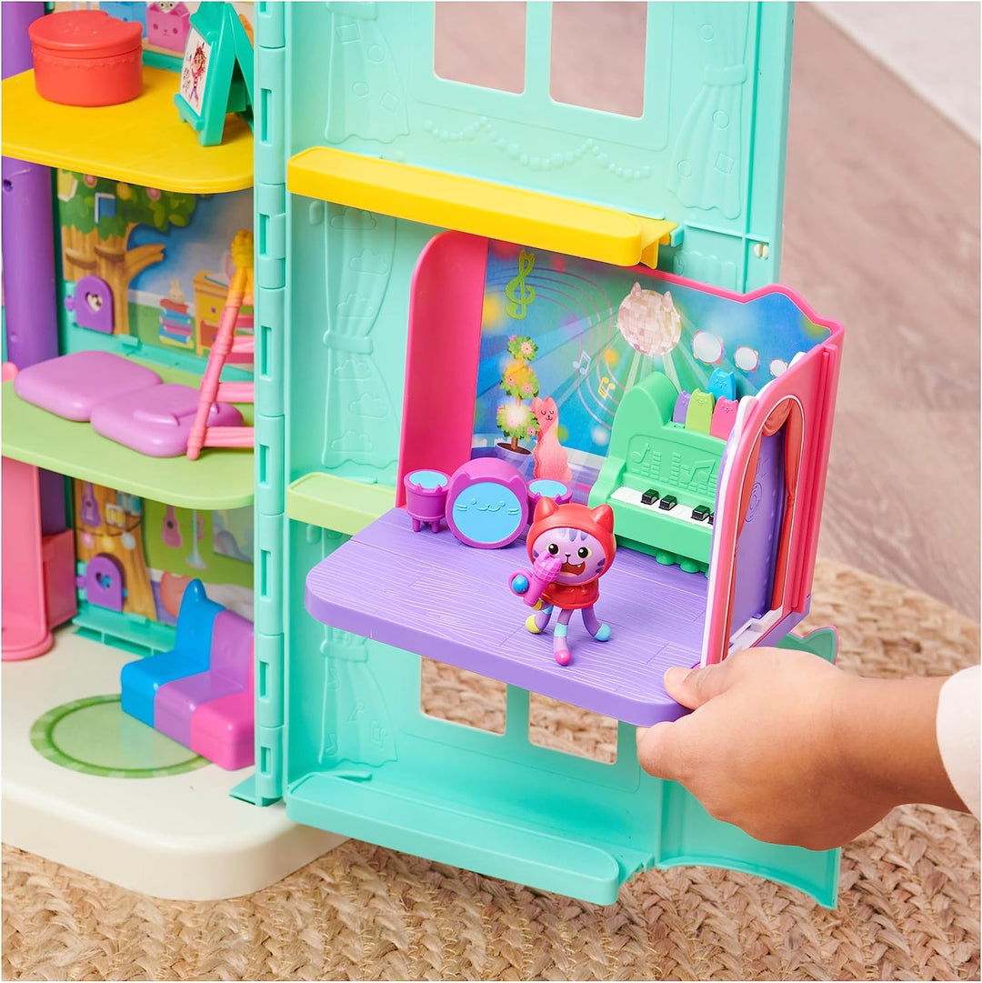 Gabby’s Dollhouse Groovy Music Room Playset with Daniel James Catnip Figure - Ages 3+