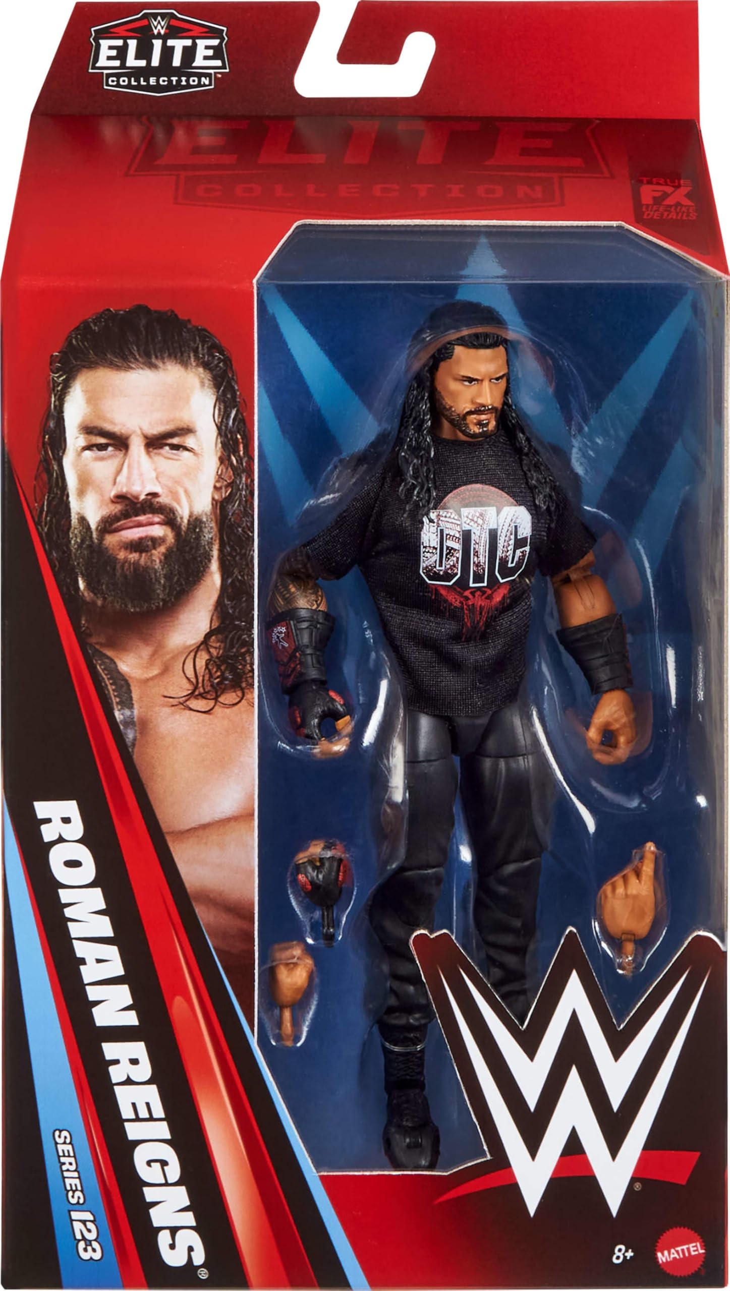Mattel WWE Roman Reigns Action Figure - 6-inch Scale, 25 Points of Articulation | Multicolor Plastic 2
