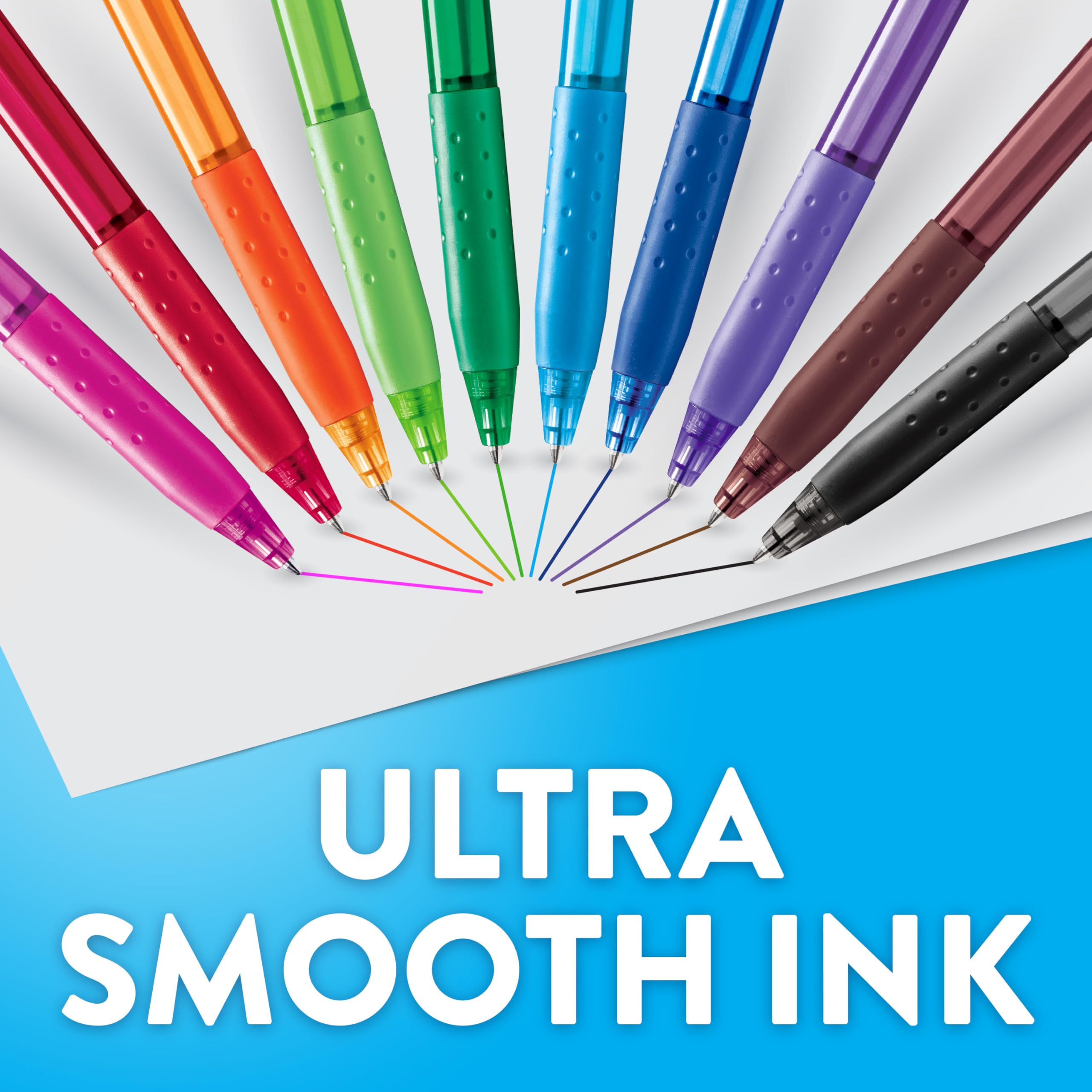 Paper Mate InkJoy 300RT Retractable Ballpoint Pens - Ultra-Smooth Ink | 1.0mm Medium Point | 24 Black Pens