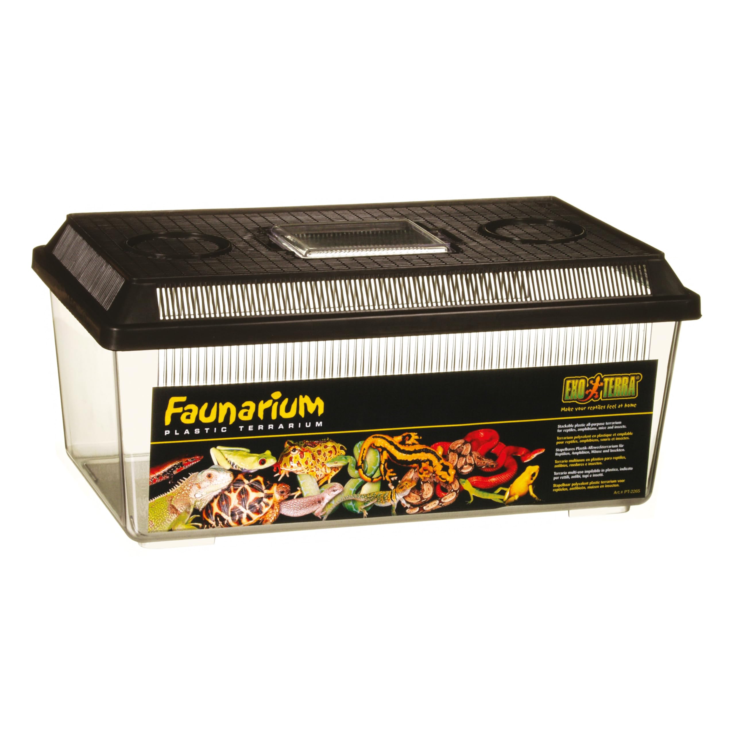 Exo Terra PT2300 Flat Faunarium - Medium Plastic Terrarium for Reptiles & Amphibians 1