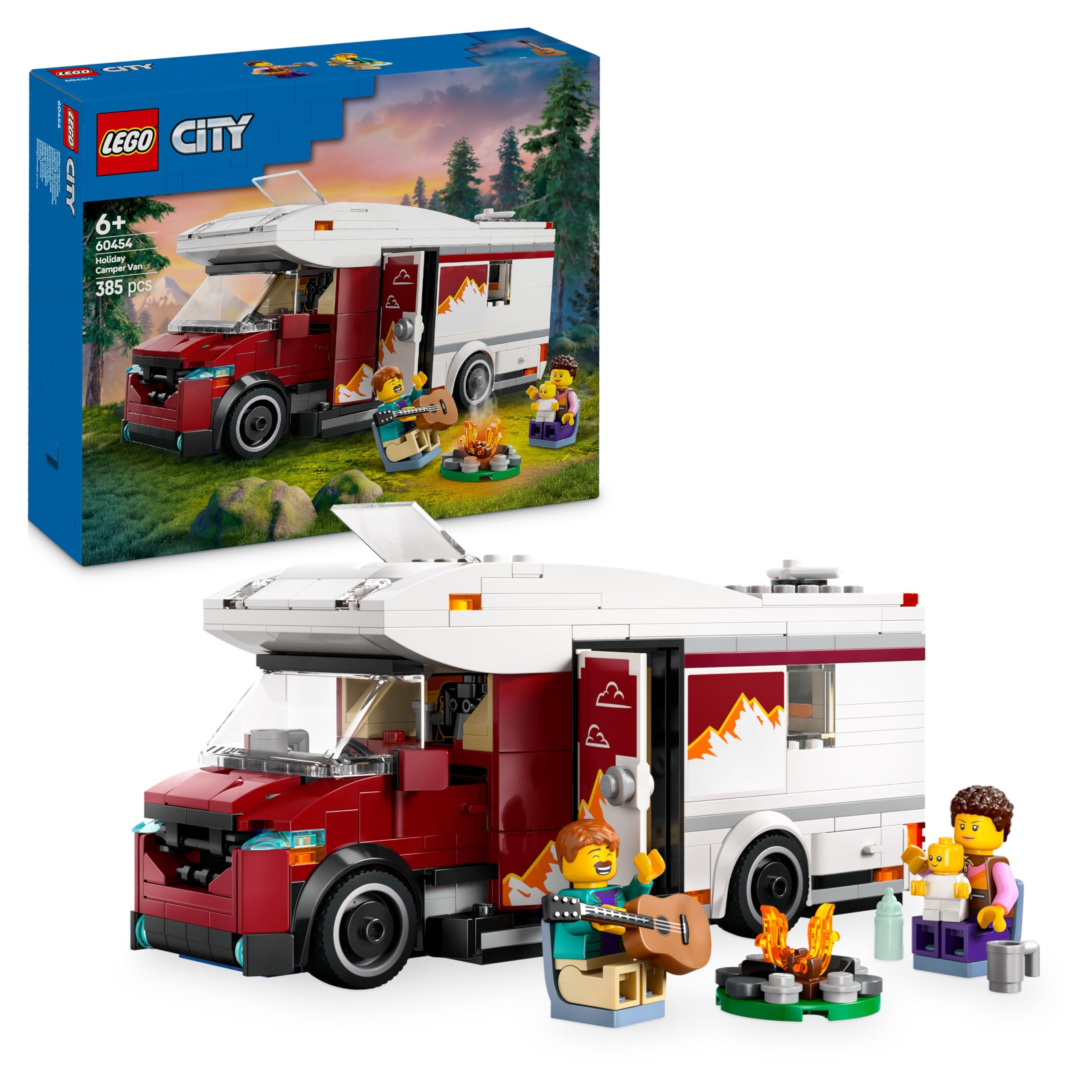 LEGO City Holiday Adventure Camper Van Toy Set 60454 | Ages 6+ | 2025 Release