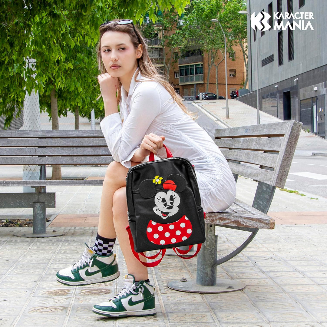 Disney Minnie Mouse Casual Backpack (28 x 33 cm, 10 L Capacity)