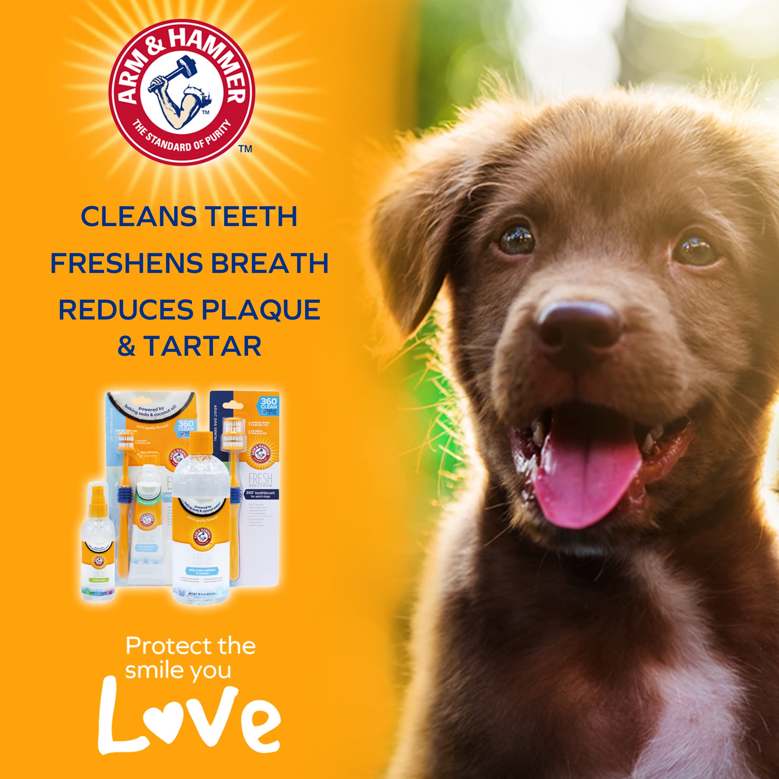 ARM & HAMMER Fresh Spectrum Coconut Mint Dog Water Additive - Plaque/Tartar Reduction | 473ml 7