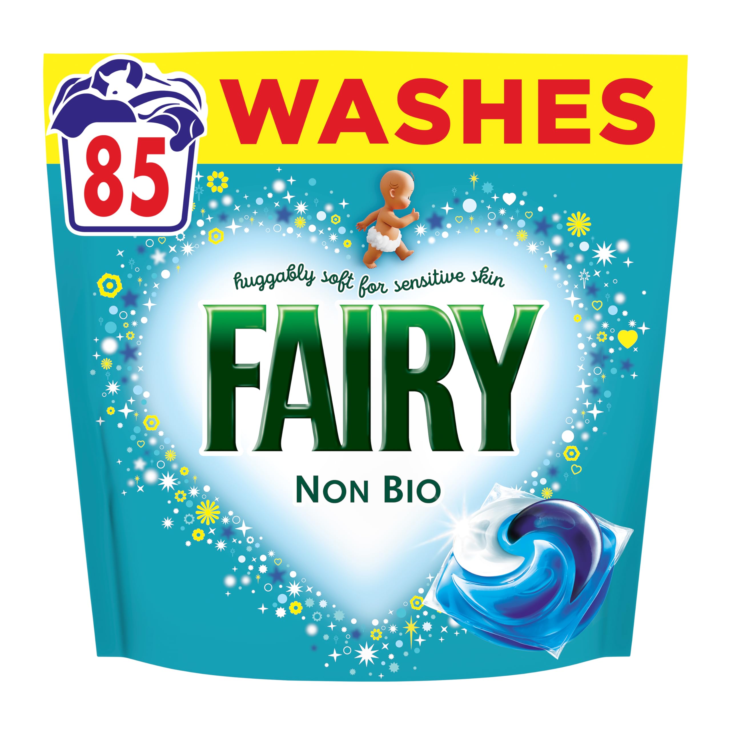 Fairy Non Bio Washing Liquid Capsules for Sensitive Skin - 85 Washes, Floral Scent 1