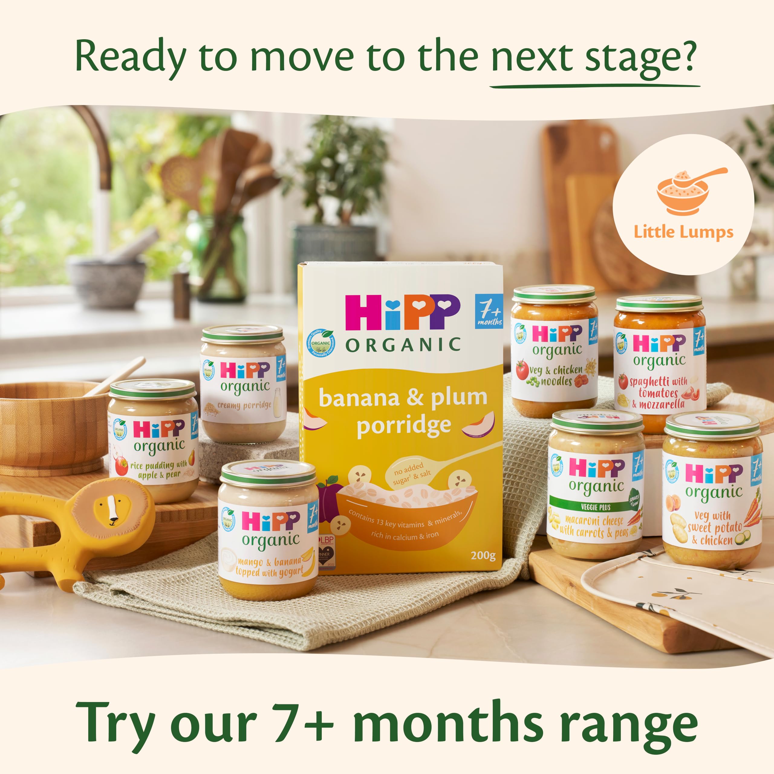 HiPP Organic Carrots, Peas & Cauliflower Baby Food Jar - 6 Pack, 125g Each | 4+ Months 6