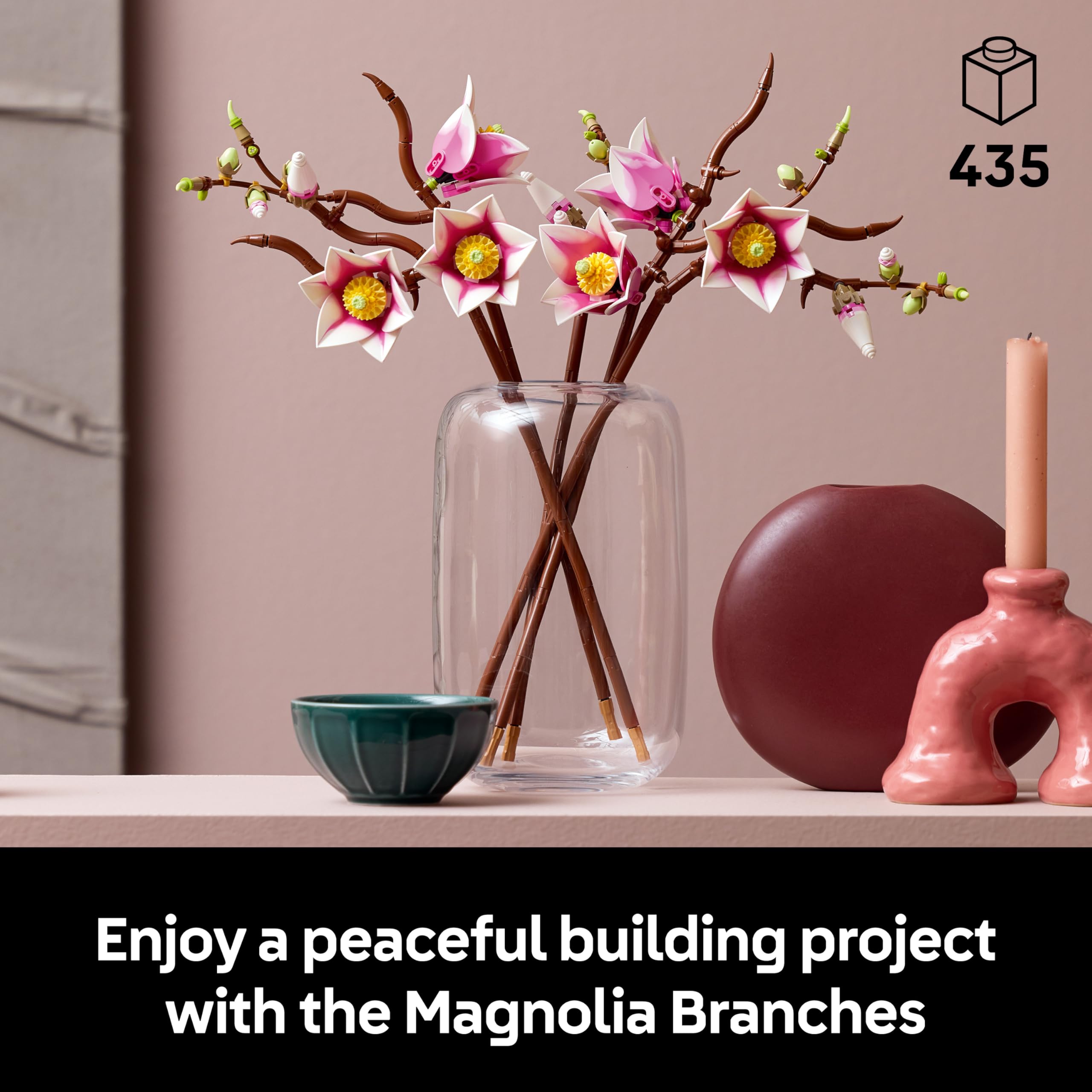LEGO Botanicals Magnolia Branches Building Set for Adults | 5 Branches | Model 11510 2