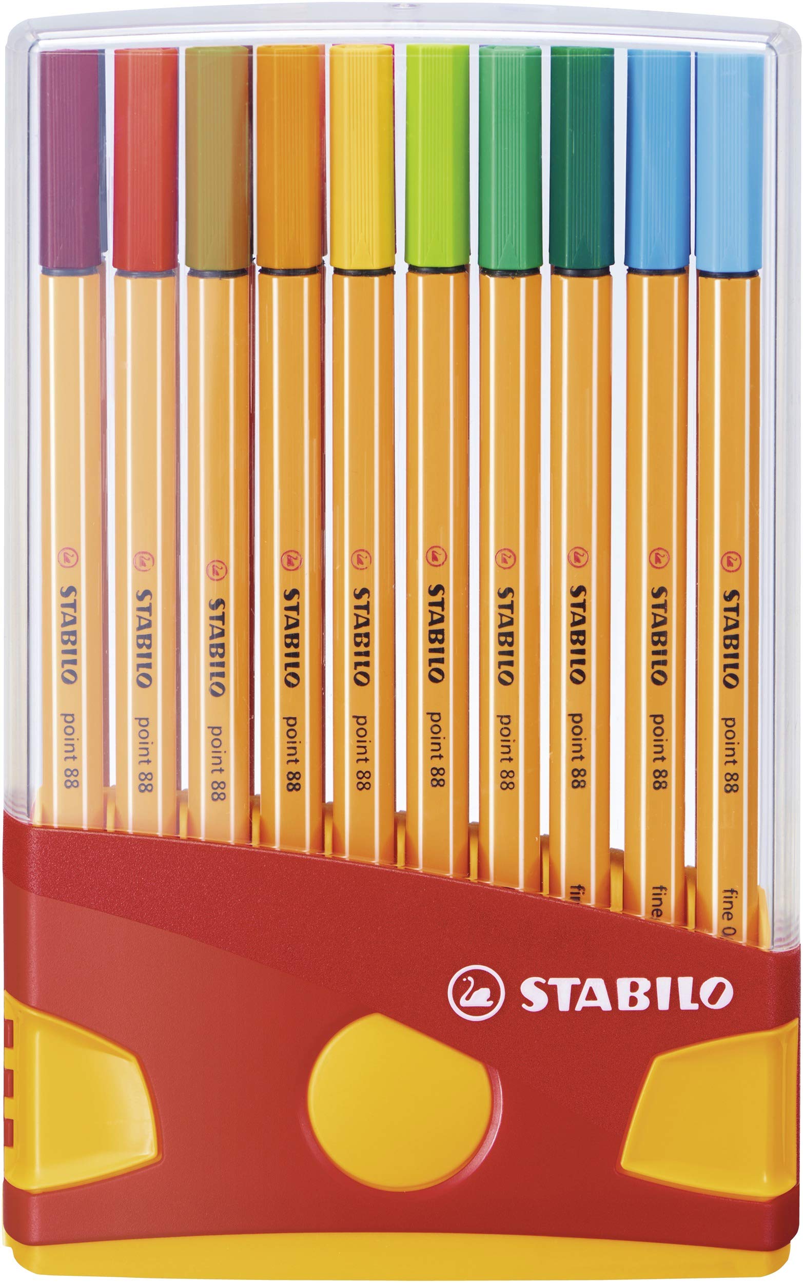 STABILO point 88 Fineliner - 0.4mm Line Width | Pack of 20 Assorted Colors 1