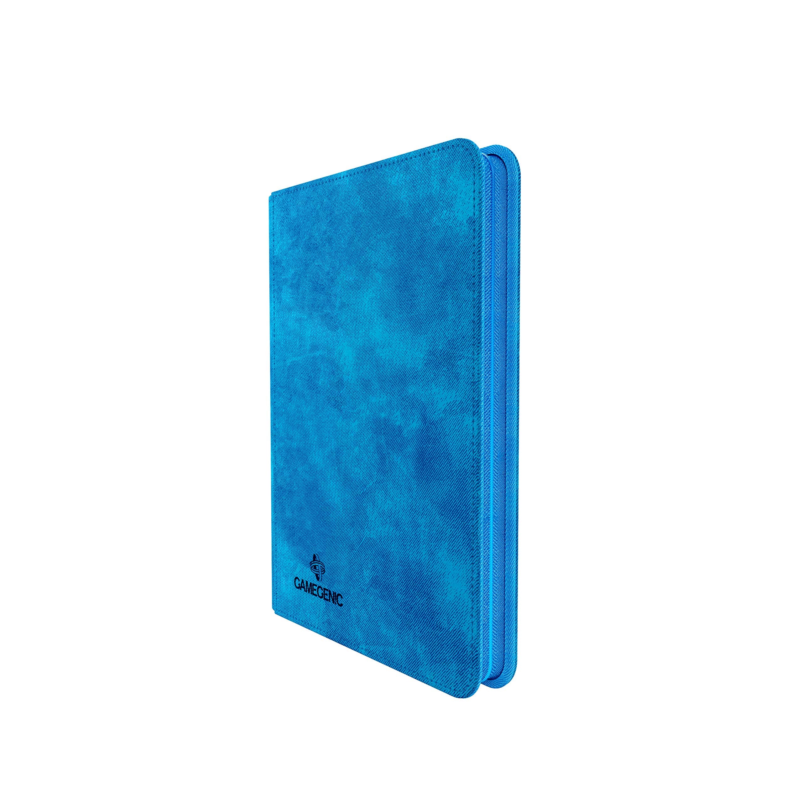 Gamegenic Zip-Up Album - 8-Pocket Side-Loading Pages | Holds 160 Sleeved Cards | Blue 1