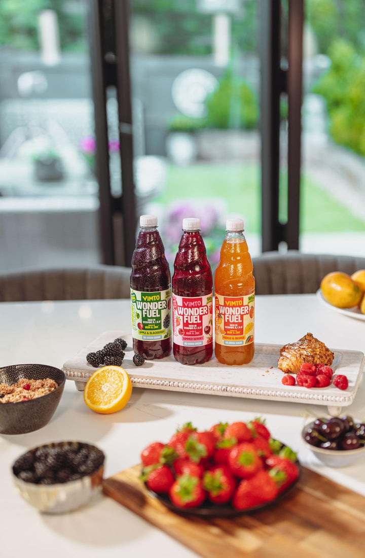 Vimto Wonderfuel Squash - No Added Sugar with Vitamins B, C & D, Iron & Zinc - 725ml