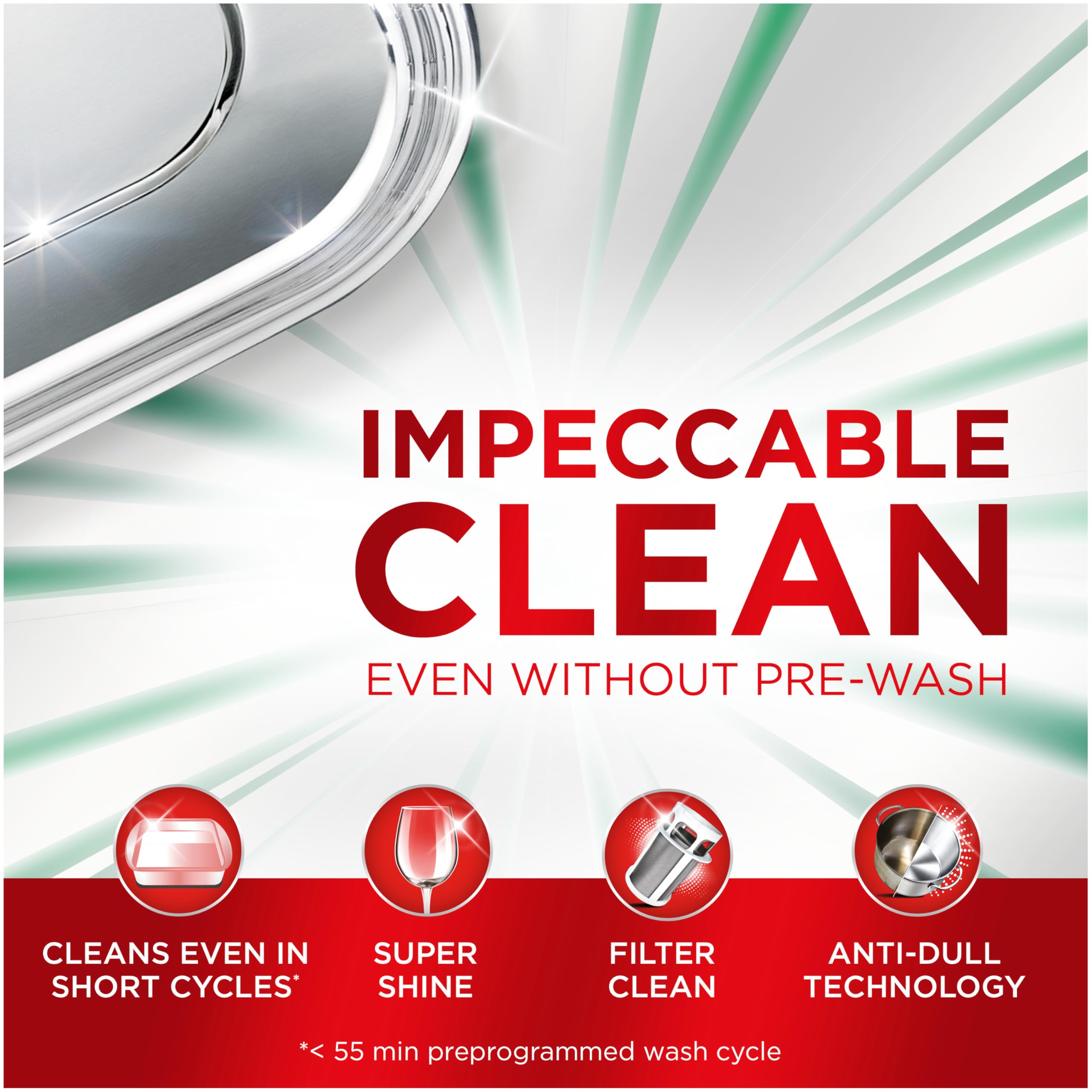 Fairy Platinum Plus Dishwasher Tablets Breeze - Impeccable Clean | 40 Count 3