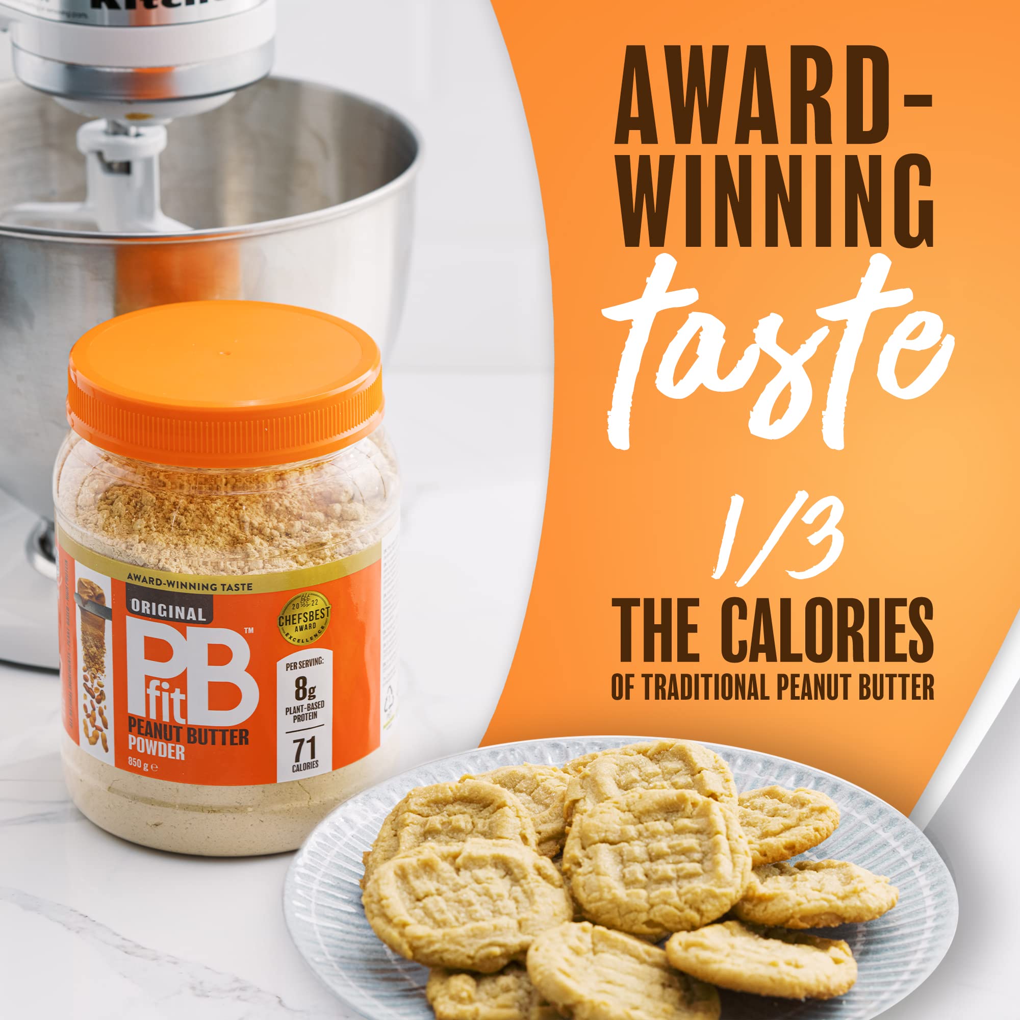 PBfit Peanut Butter Powder - 87% Less Fat, High Protein, Gluten Free | 850g 3