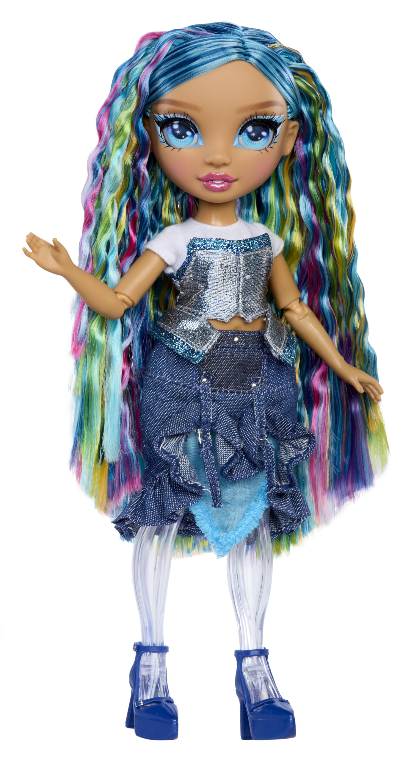Rainbow High Rainbow Shimmers with Slime - Skyler Blue 28cm Fashion Doll Playset 14