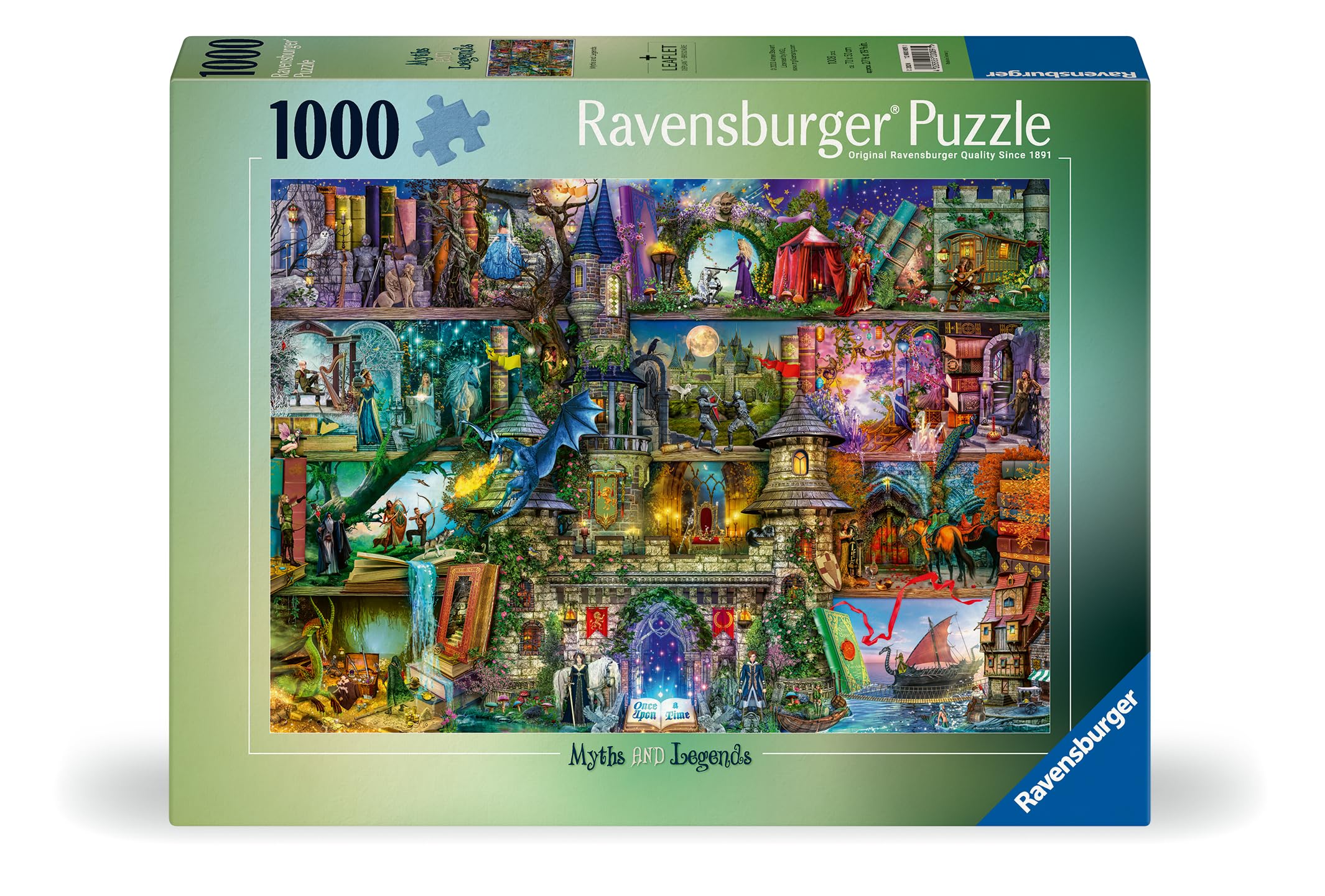 Ravensburger Aimee Stewart Myths & Legends 1000 Piece Jigsaw Puzzle - Fantasy Castle Scene for Adults & Kids 12+ 6