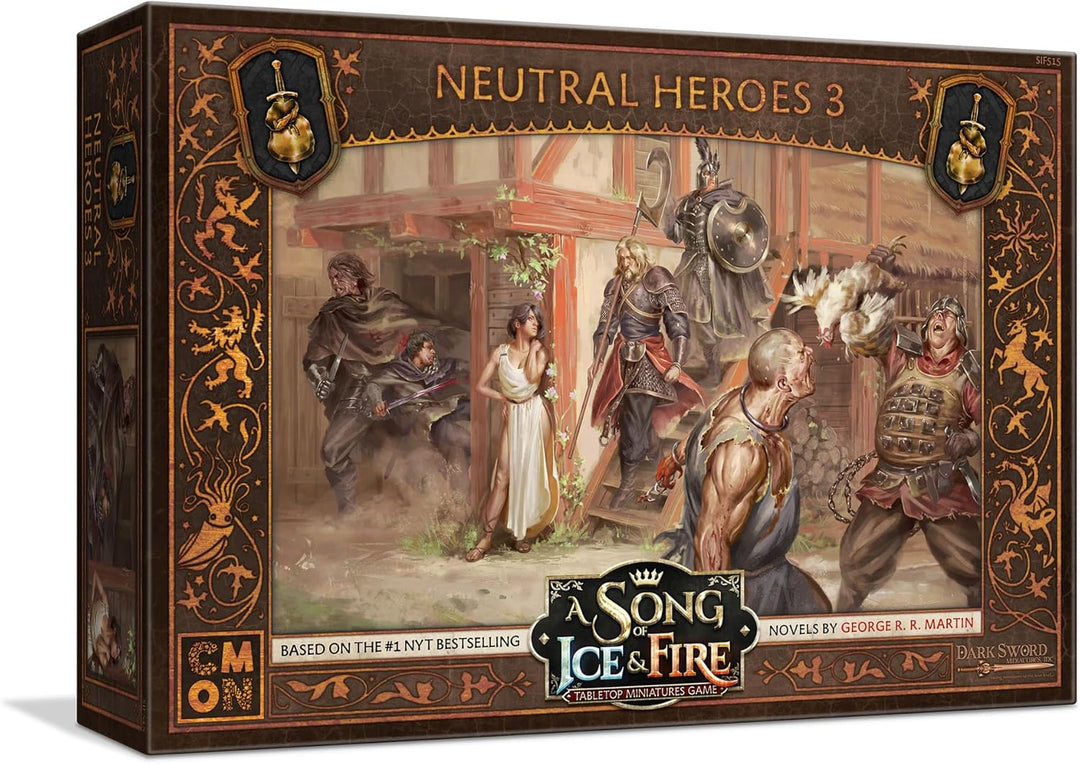 CMON A Song of Ice and Fire Tabletop Miniatures Game Neutral Heroes III Box Set (CMNSIF515)