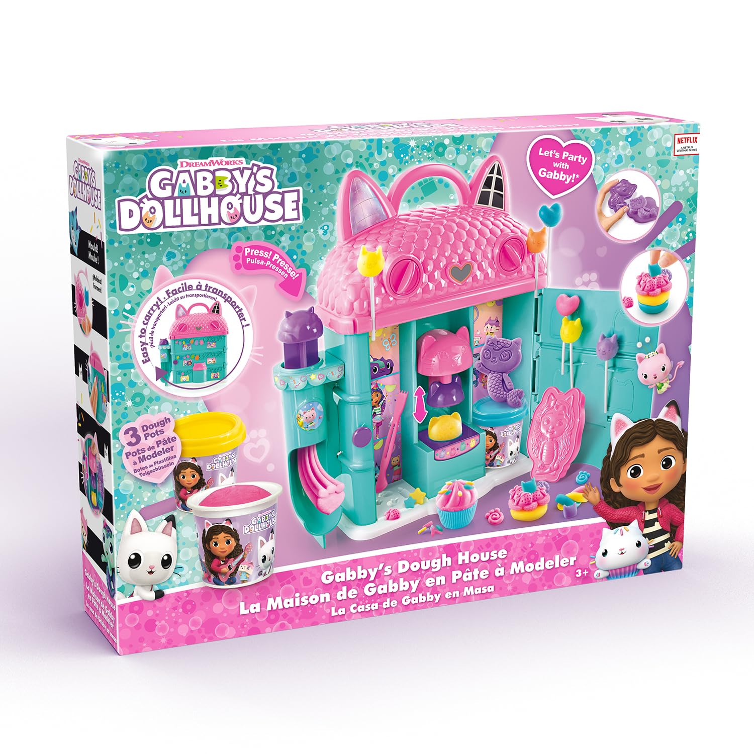 Canal Toys Gabby's Dollhouse Dough House - Creative Arts & Crafts Playset for Kids 8