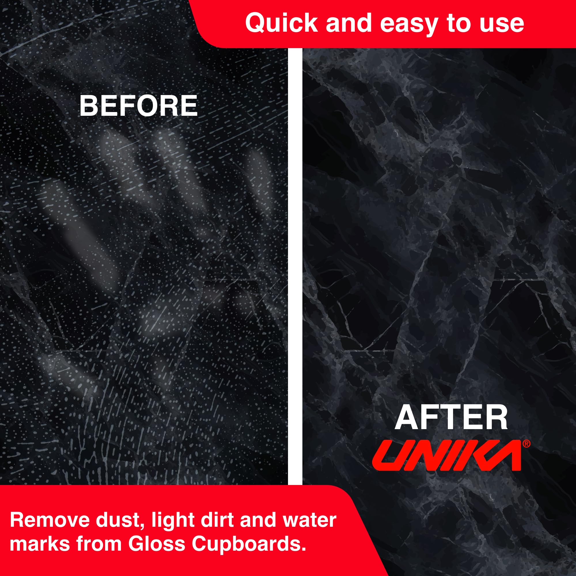 Unika Gloss Surface Cleaner - Anti-Static, Streak-Free Finish | 250 ml Spray | Fresh Scent 3