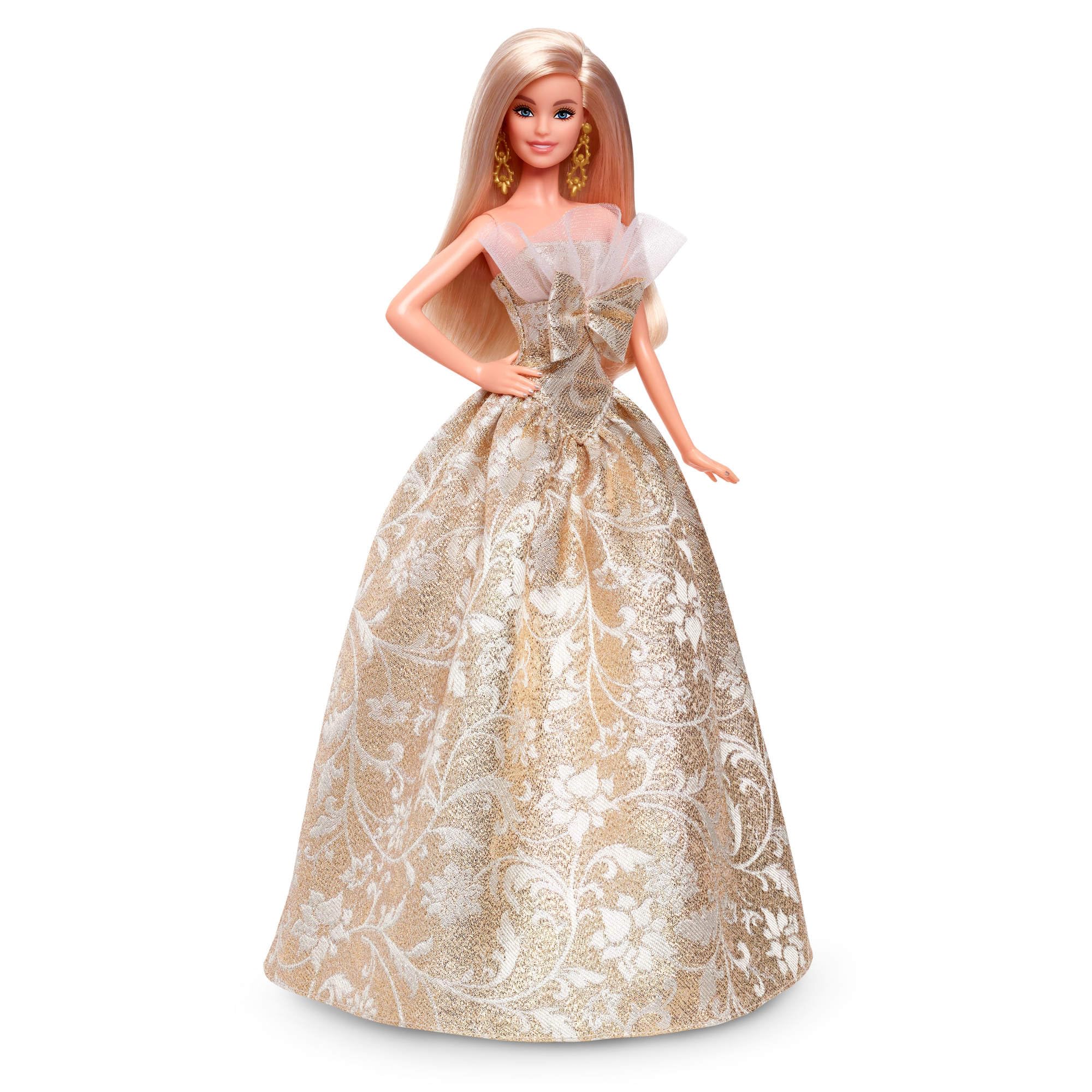 Barbie Signature 2025 Holiday Barbie Doll - Silver & Gold Festive Fashion, 6+ 4