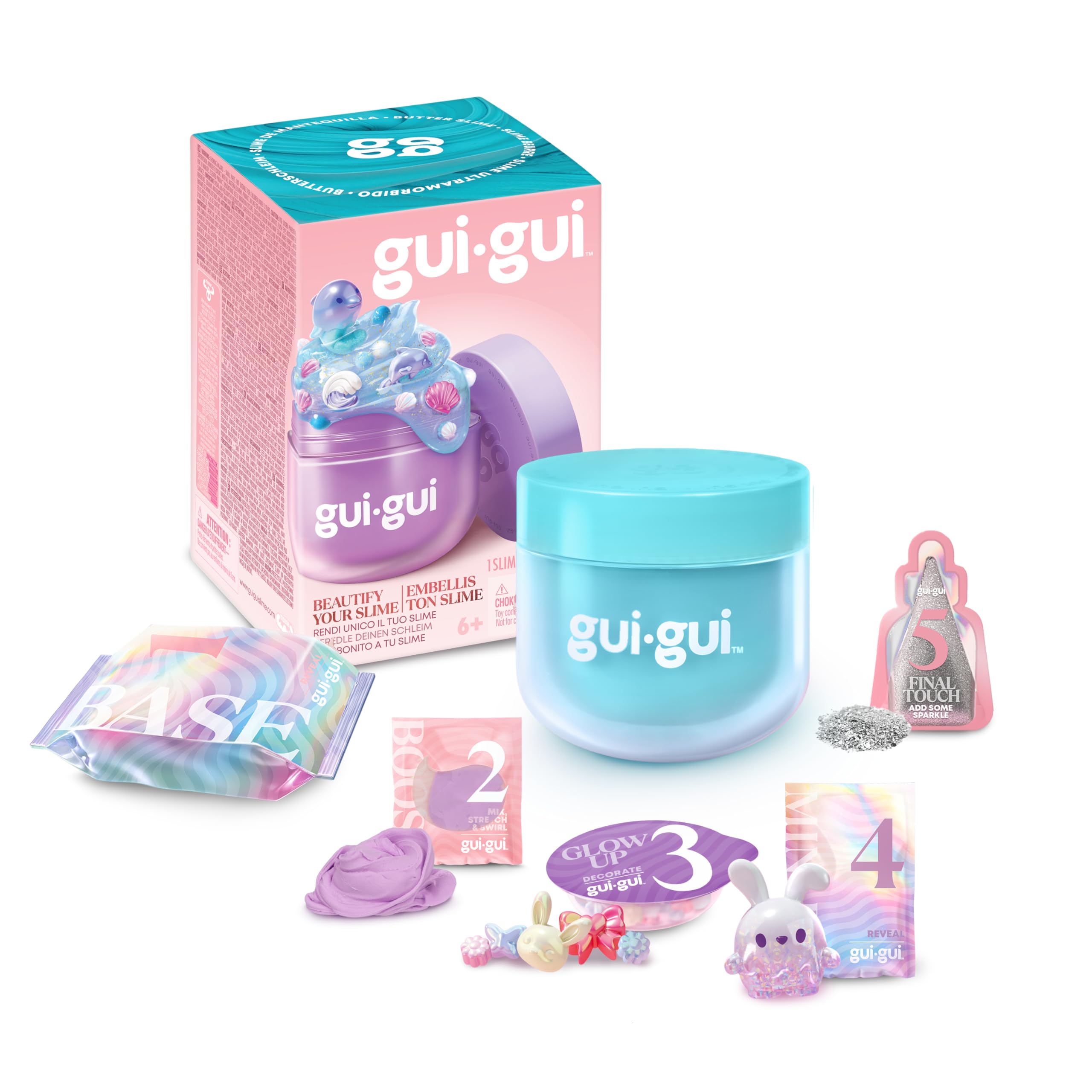 Gui Gui Cloud Slime - Create & Collect Scented Slime with 4 Textures (Gloss, Clear, Butter, Cloud) 7
