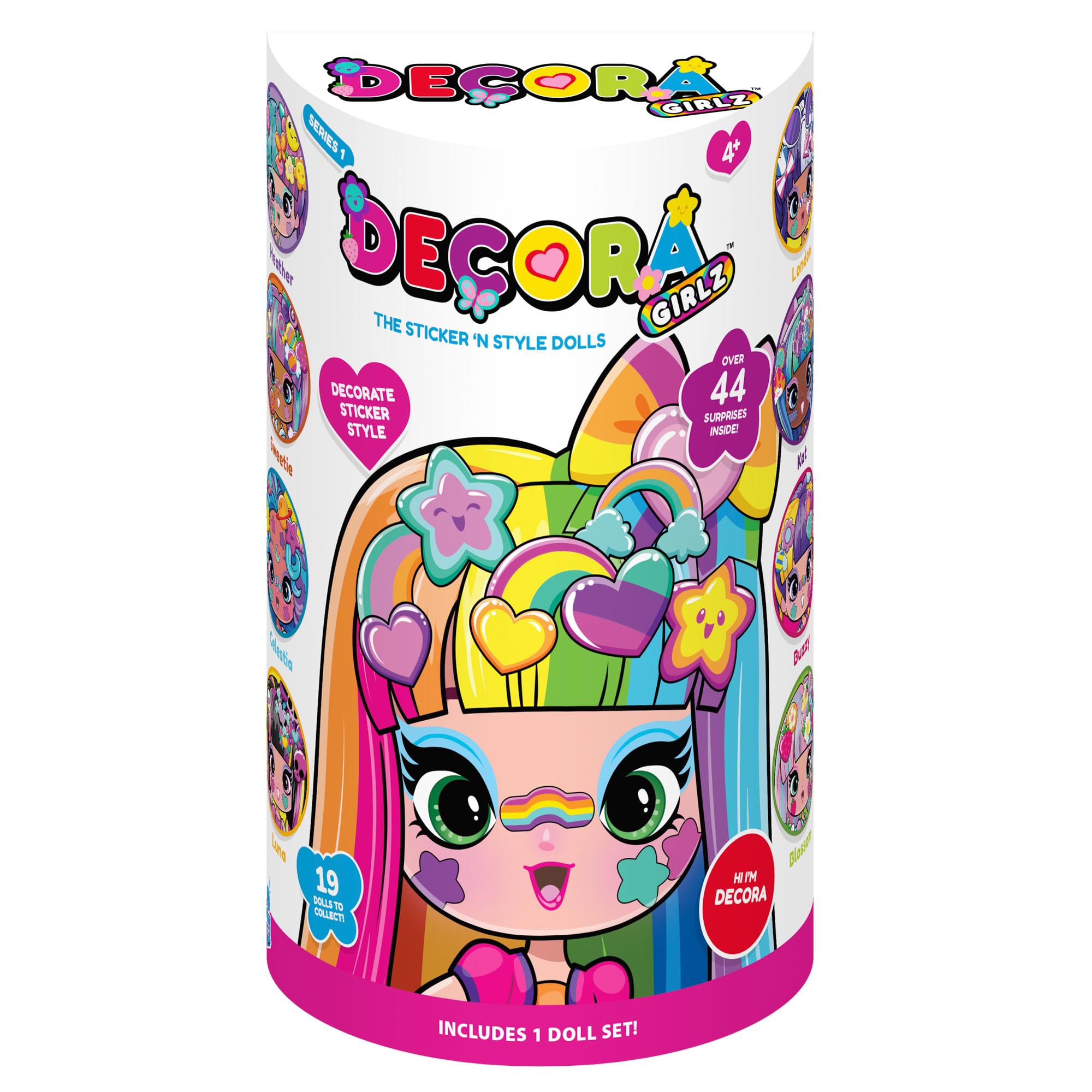 John Adams Decora Girlz 5" Sticker 'n' Style Fashion Doll - Collectible Vinyl Doll with 44 Accessories 7