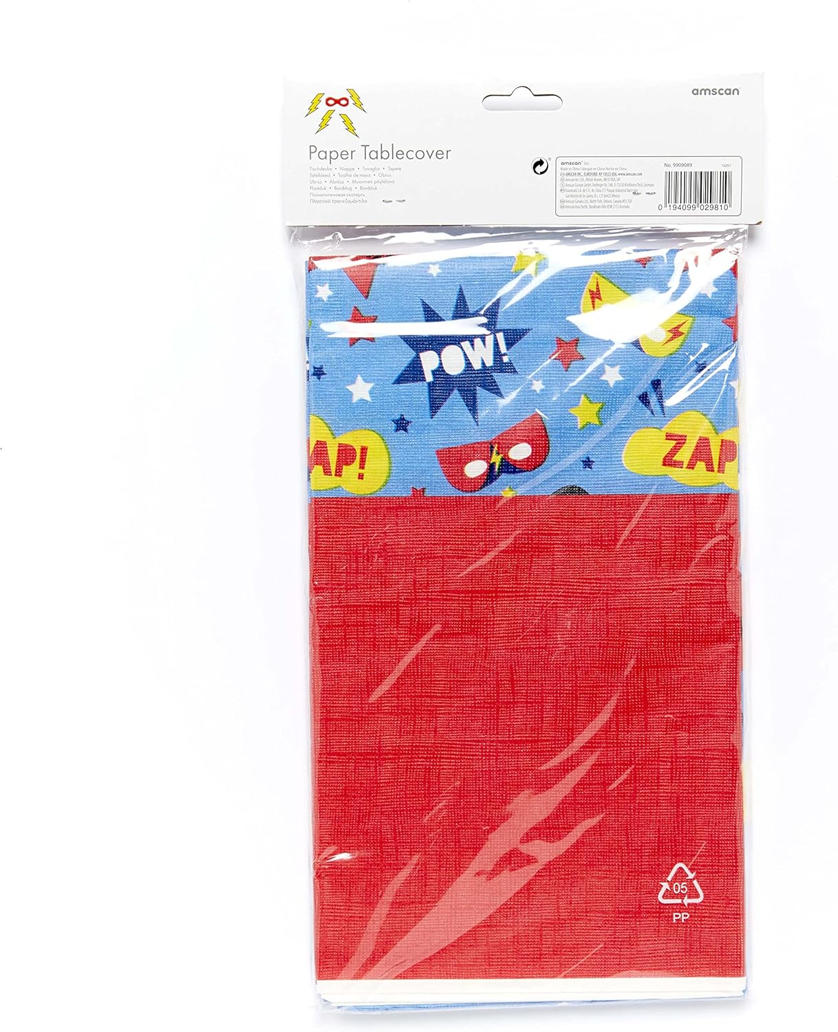 Amscan Superhero Birthday Party Paper Table Cover - 1.8 m 5