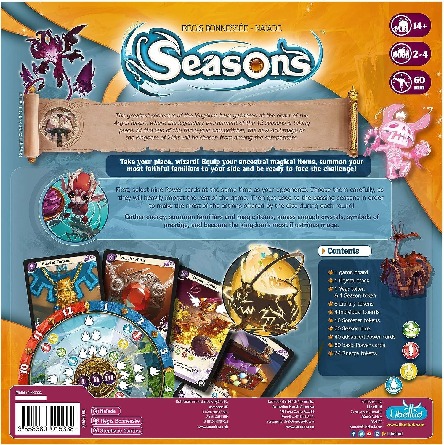 Libellud Seasons Board Game | Strategy Card & Dice Game | 2-4 Players | 60 Min Playtime | Ages 14+ 2