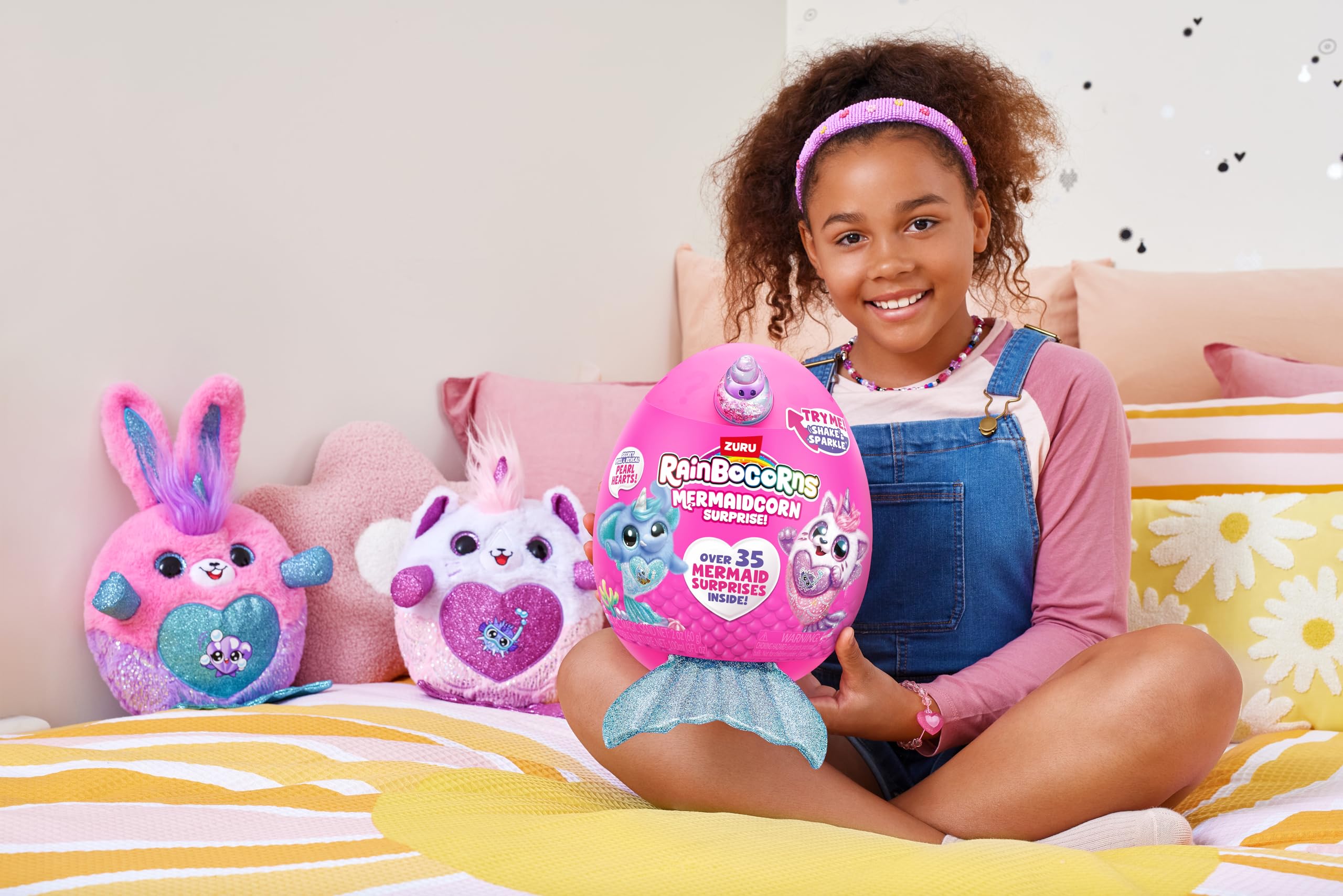 Rainbocorns Mermaidcorn Series 7 Sirena the Puppy - Collectible Plush Stuffed Animal with Mermaid Surprises 12