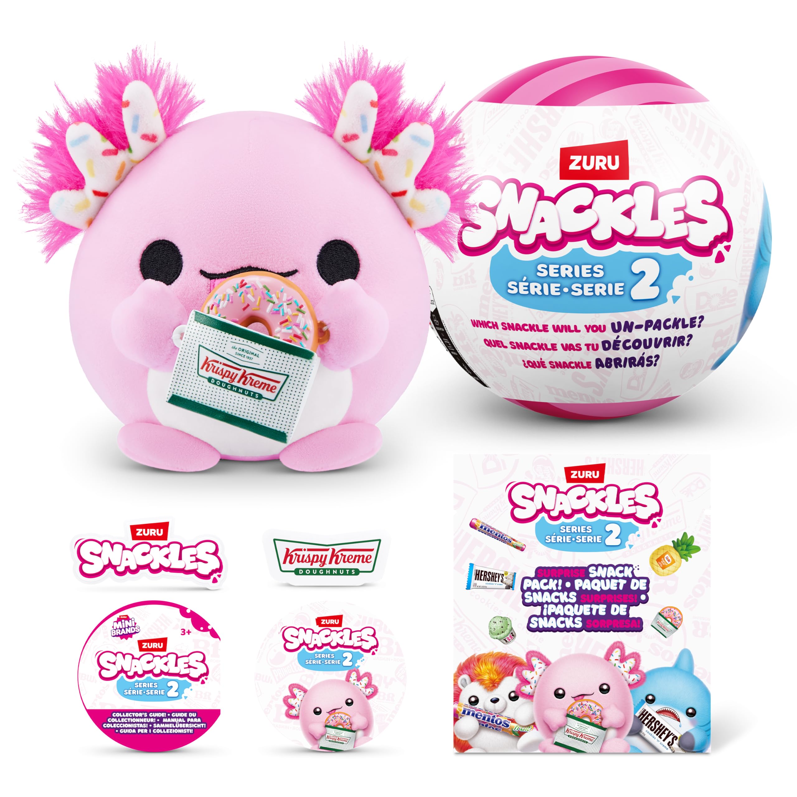 Snackles Series 2 Surprise Capsule Plush - 12.7 cm Mini Soft Doll | Random Assortment 1