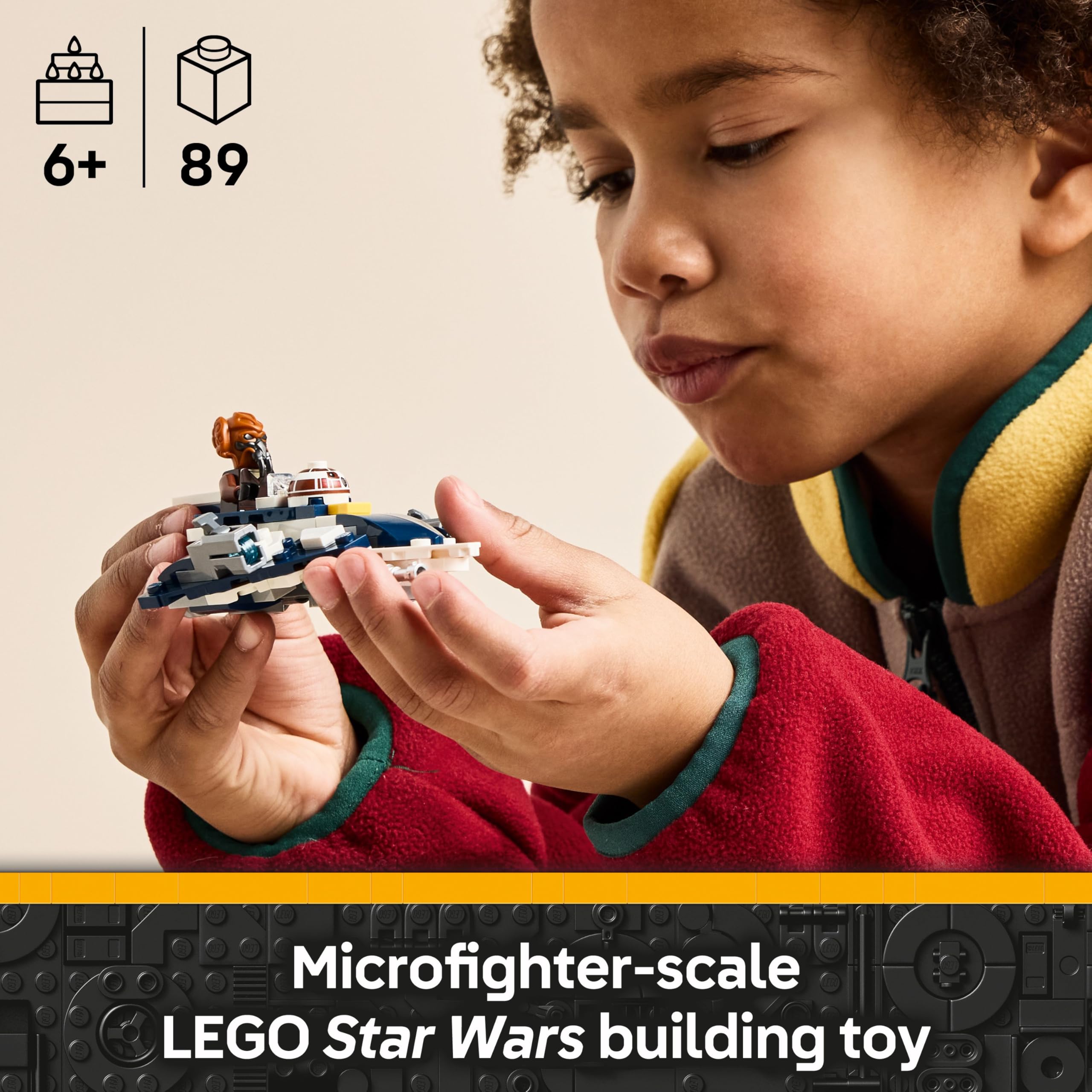 LEGO Star Wars 75400 Plo Koon’s Jedi Starfighter Microfighter Set | Ages 6+