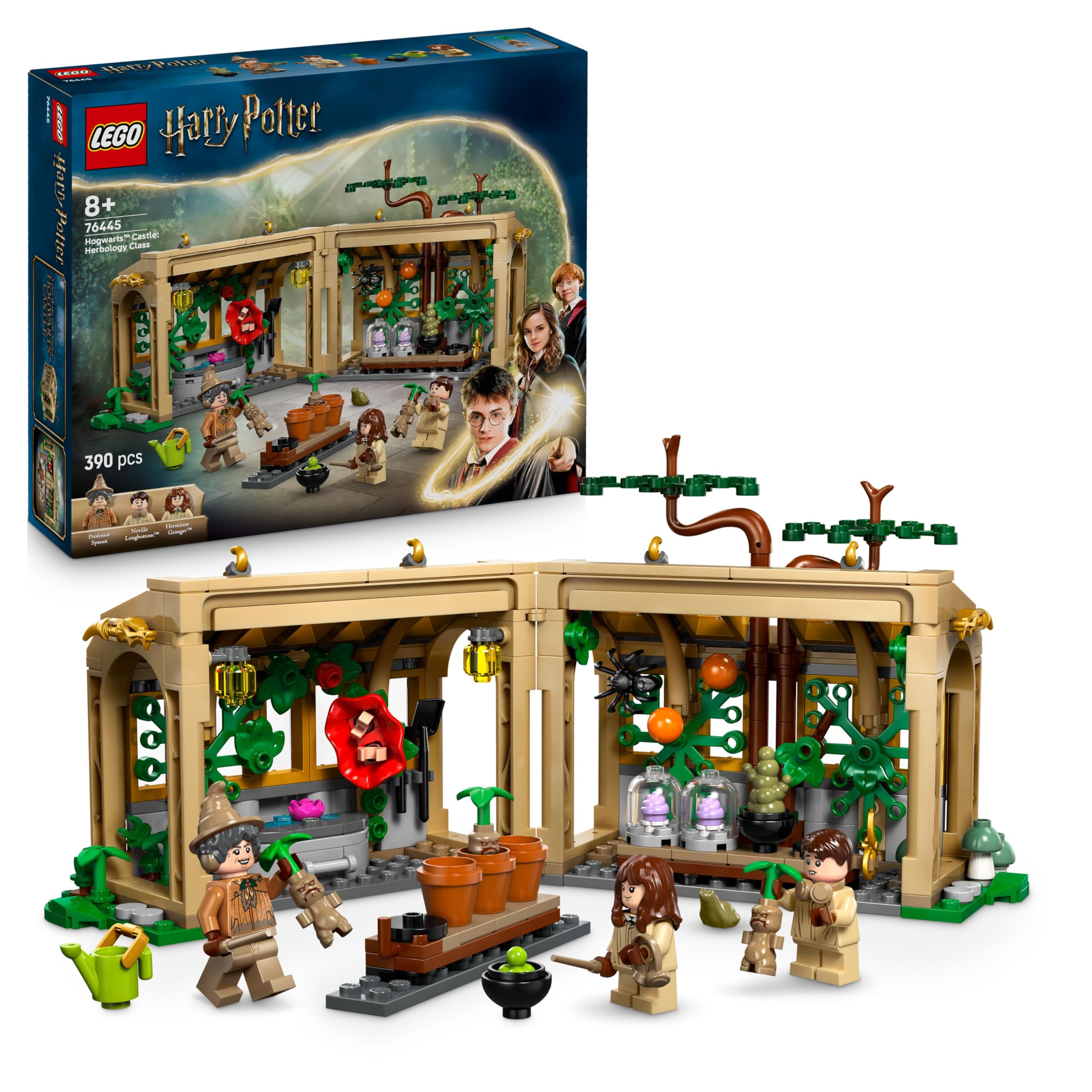 LEGO Harry Potter Hogwarts Castle: Herbology Class Set with Neville Longbottom - Building Toy for Ages 8+ 1