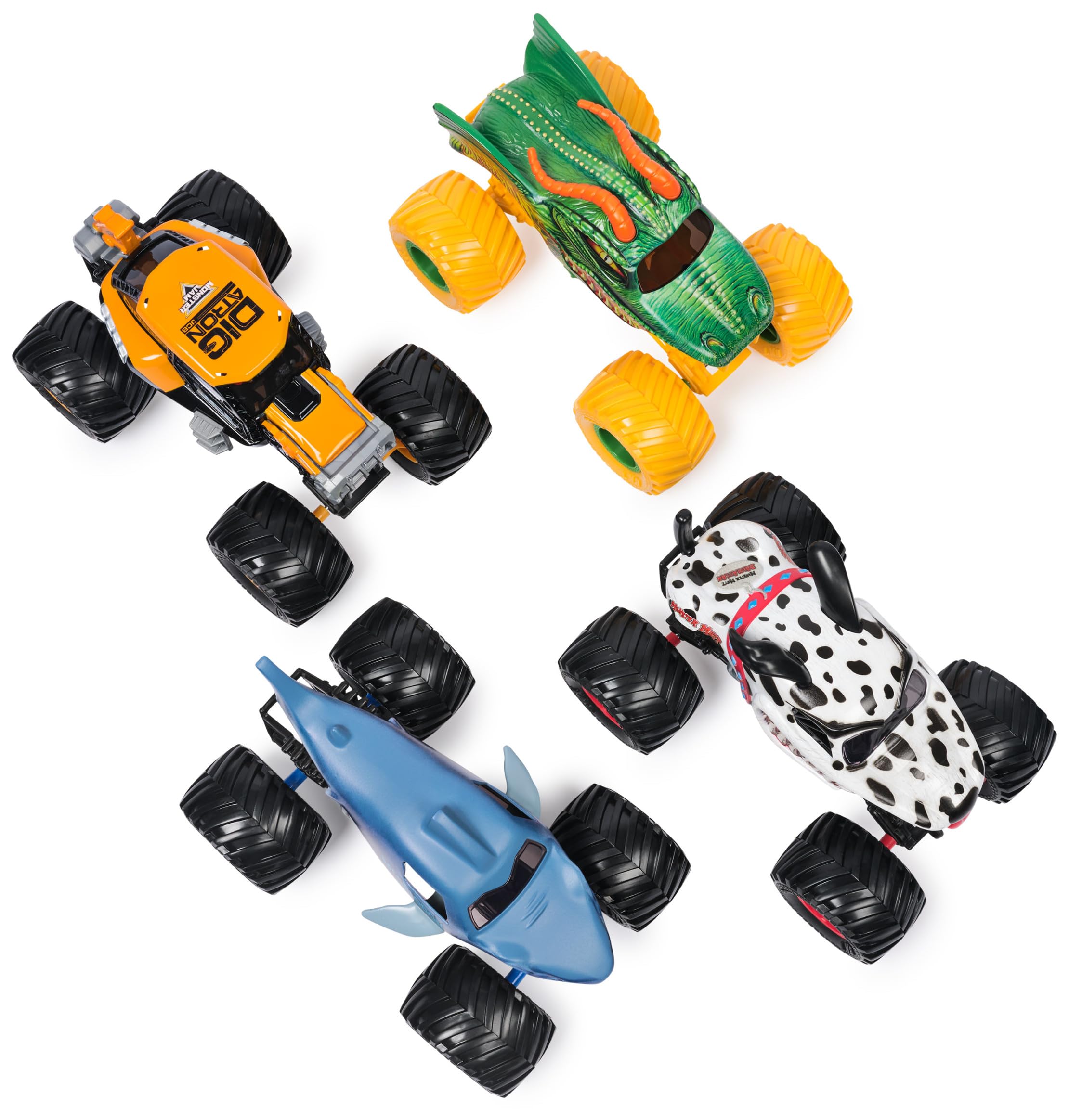 Monster Jam Megalodon Monster Truck - 1:24 Scale Die-Cast Vehicle | Working Suspension 5