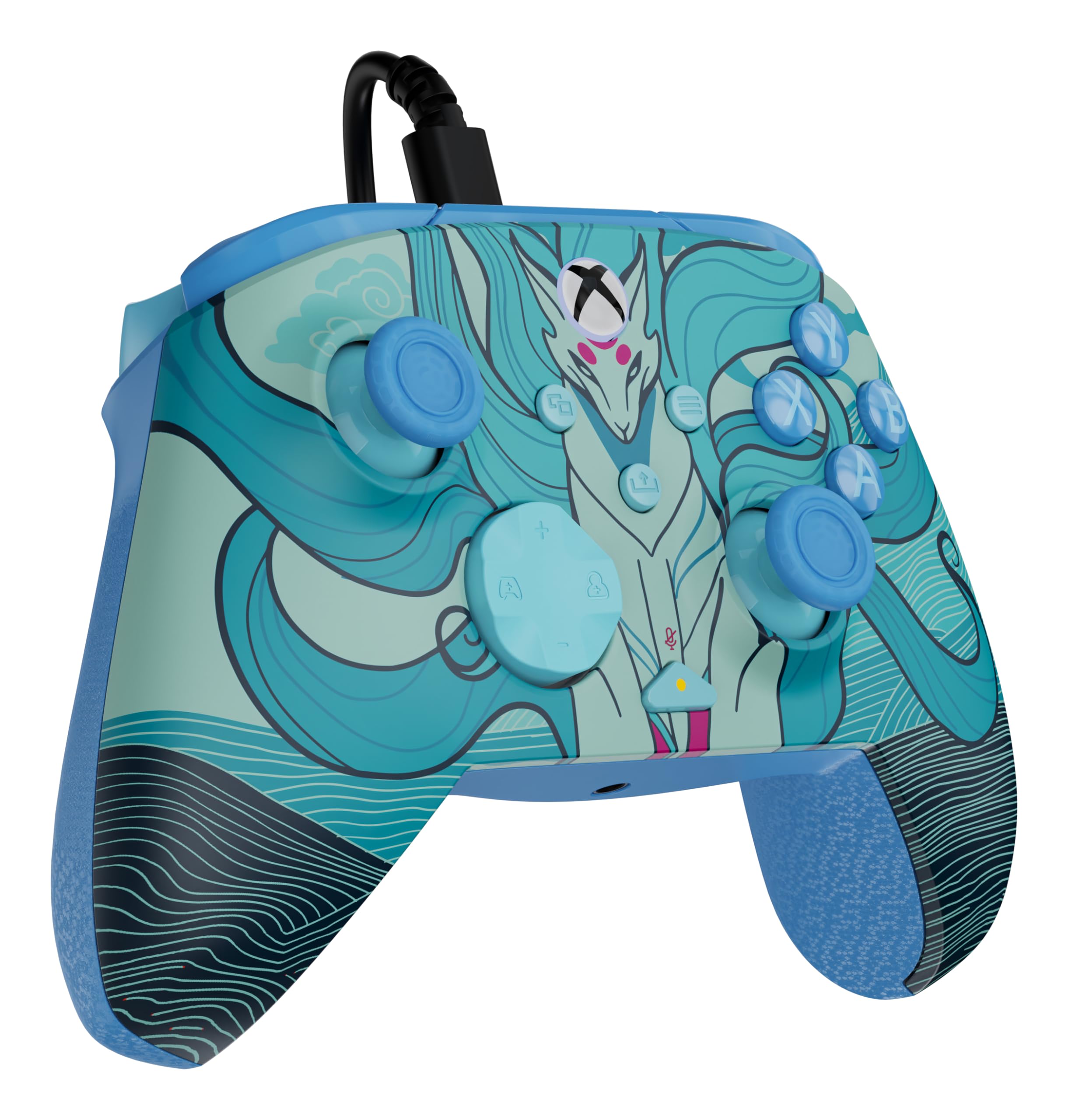 Turtle Beach Rematch Advanced Blue Kitsune Wired Gaming Controller for Xbox 6