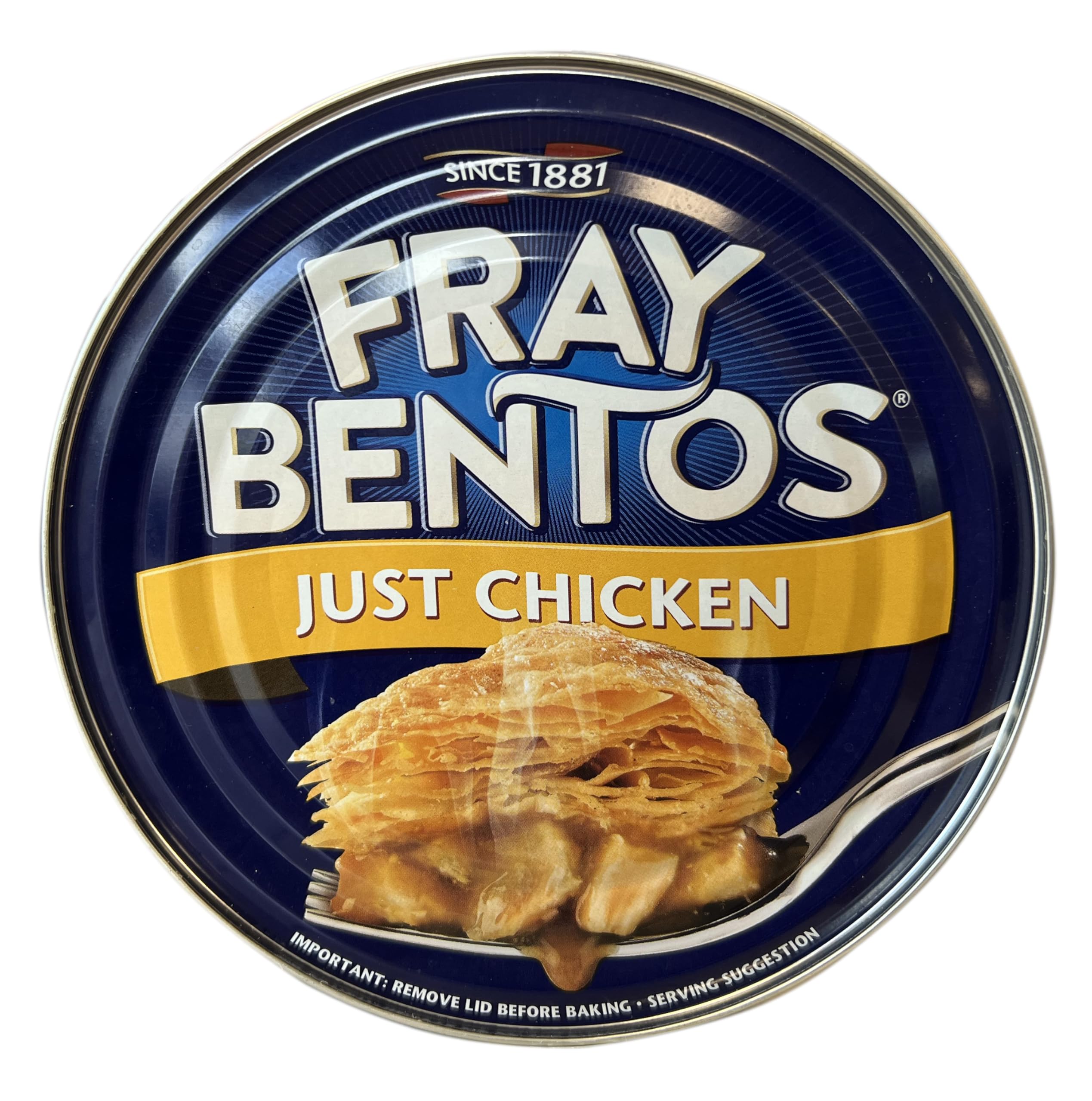 Fray Bentos Just Chicken Pie - Flaky Puff Pastry Lid | 425g Tin
