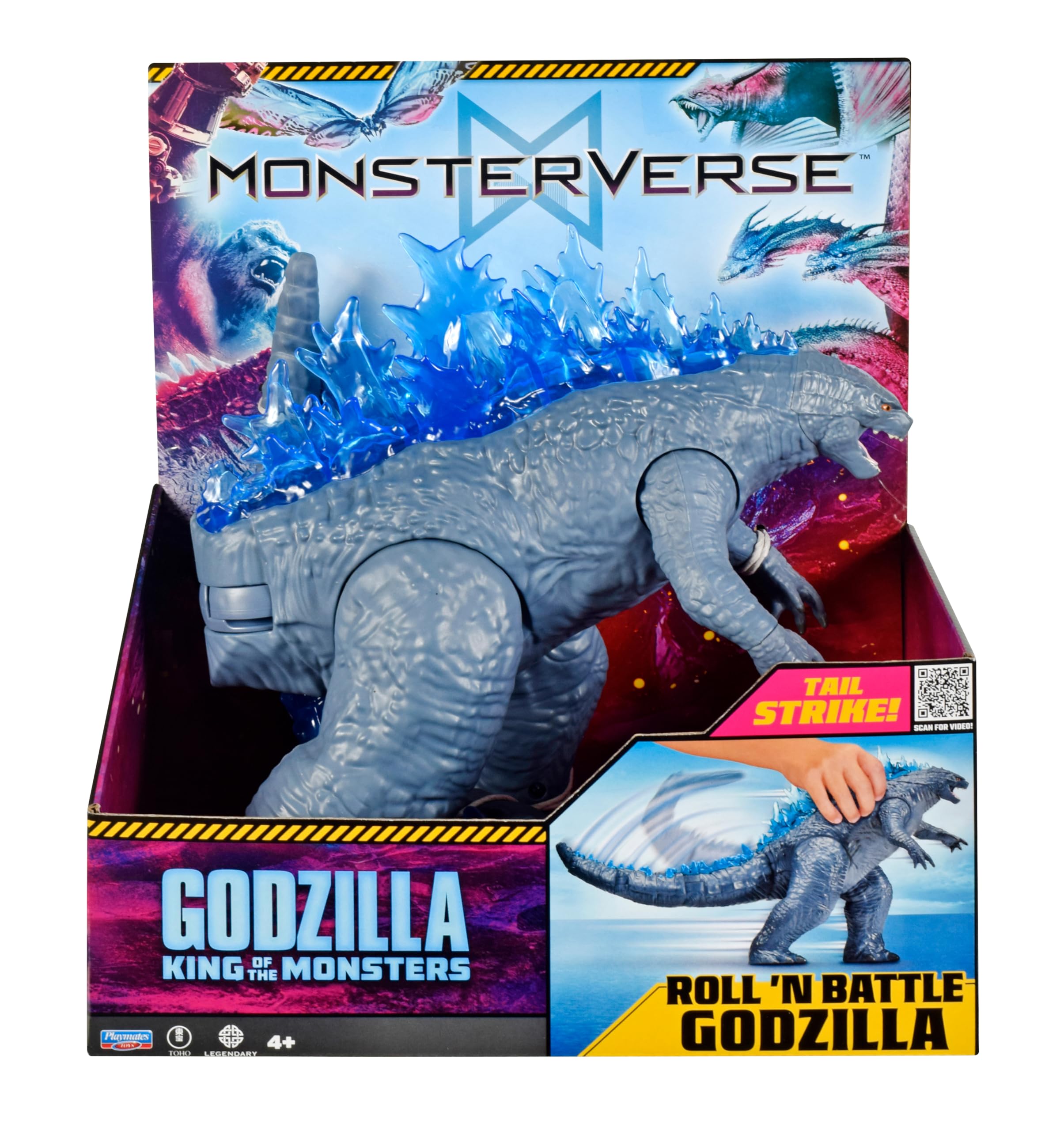 MonsterVerse Godzilla Roll N Battle Figure - 11" Tail Attack Action Toy
