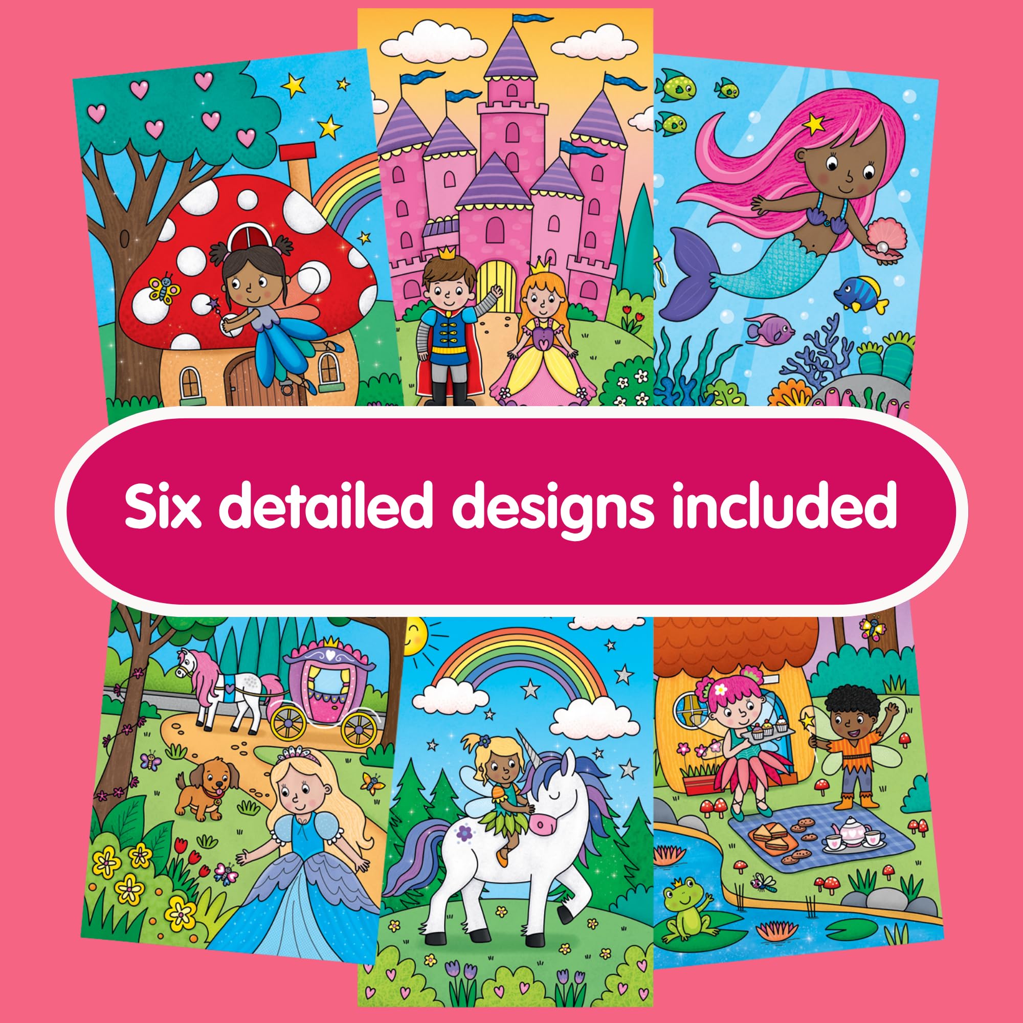 Galt - Water Magic Fairytales Reusable Colouring Book for Children 3