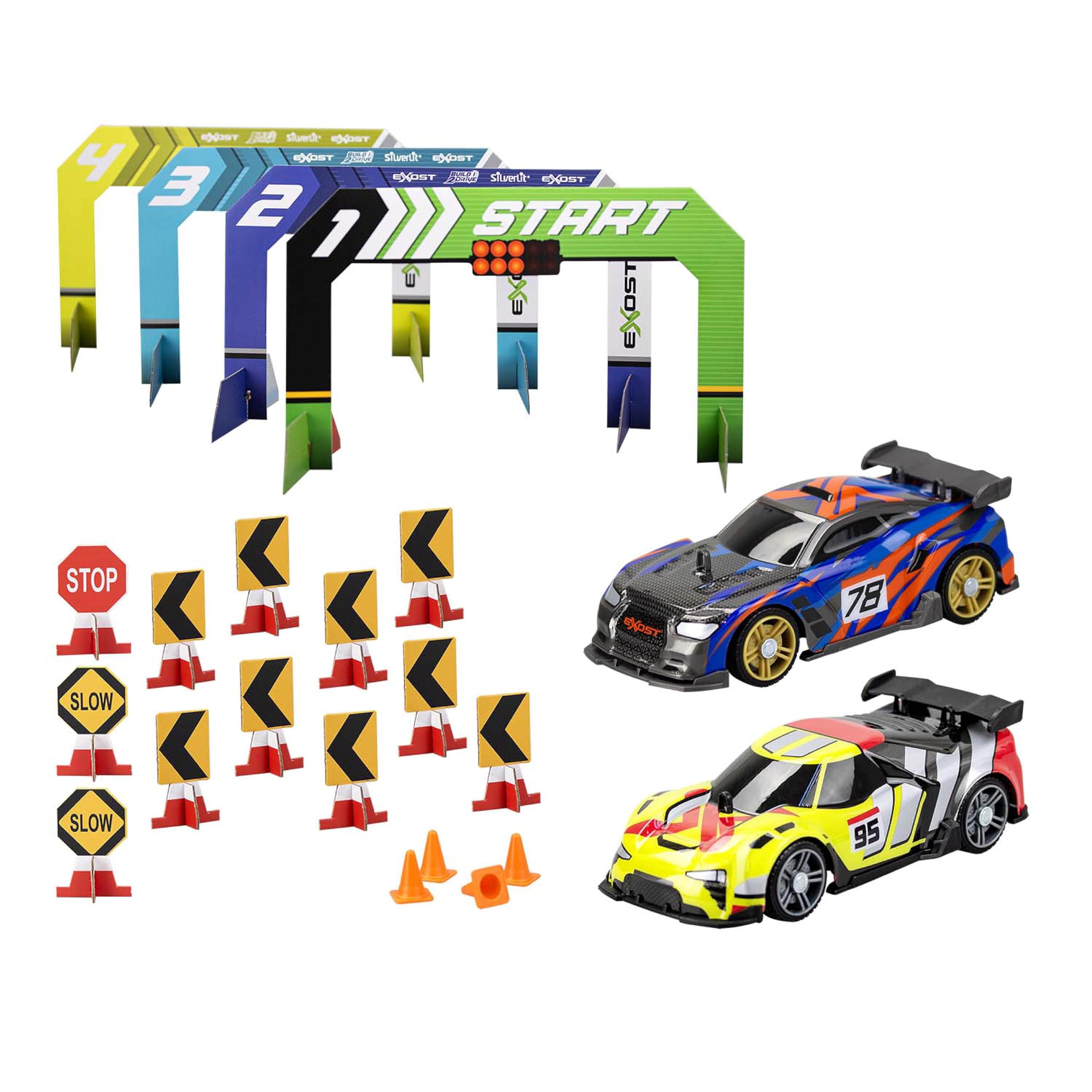 Silverlit Build 2 Drive RC Car Duo Set - Build, Race & Customize with 2 Remote-Controlled Cars for Kids 6+ 16