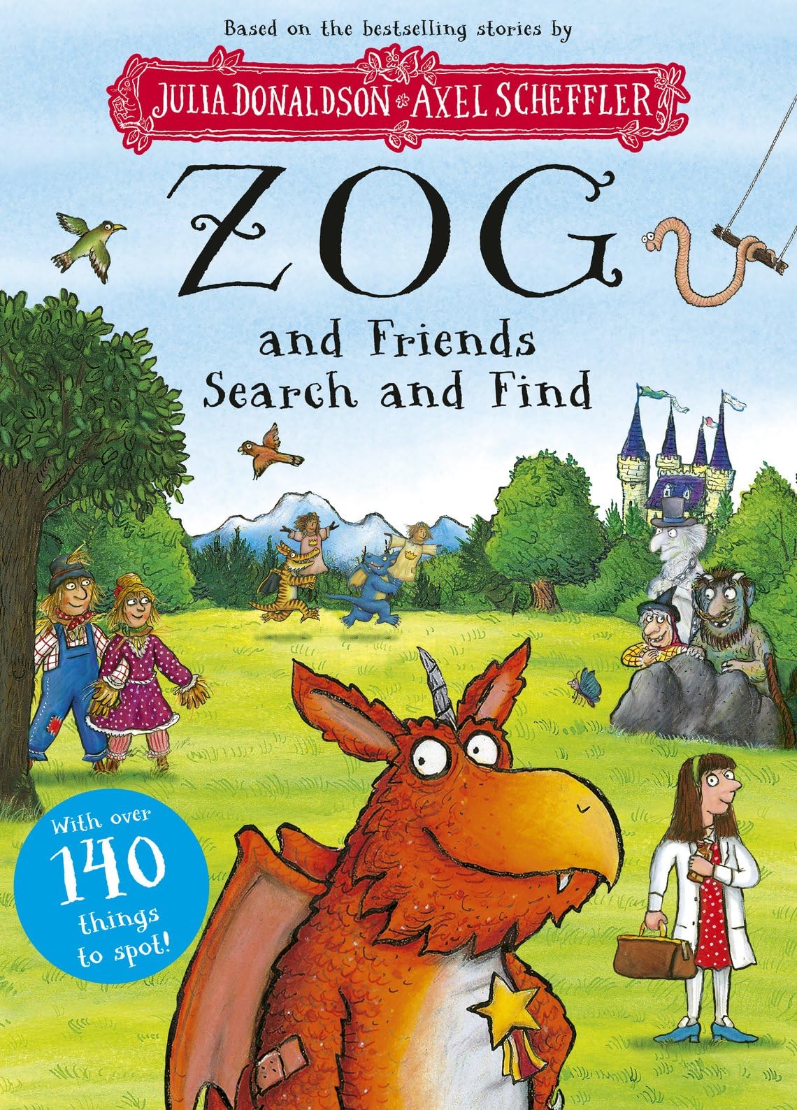 Zog and Friends Search and Find: Activity Book for Ages 2-6 | 18 Scenes | 32 Pages