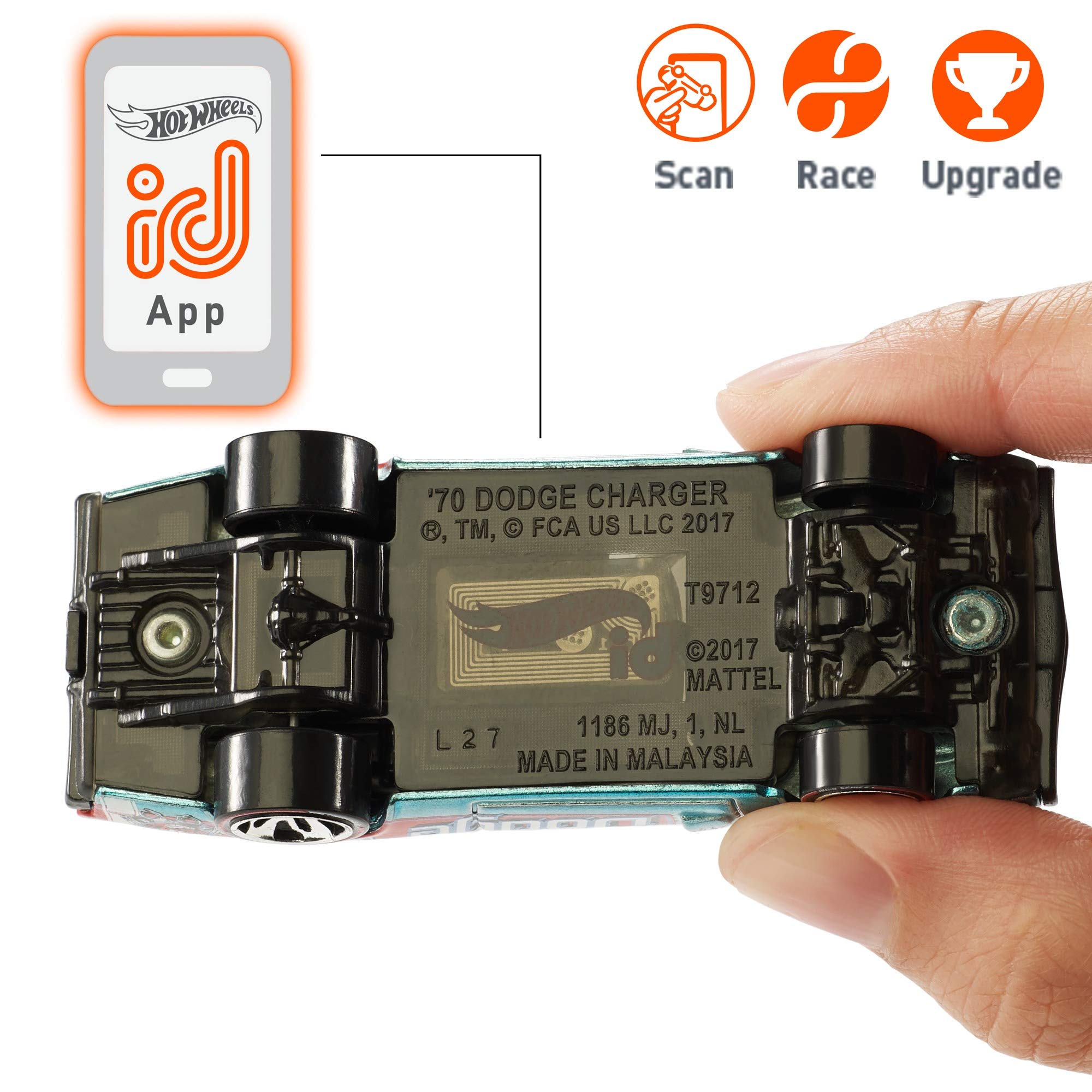 Hot Wheels ID Corvette C7R – Interaktives Rennauto mit NFC-Chip für Kinder ab 8 Jahren