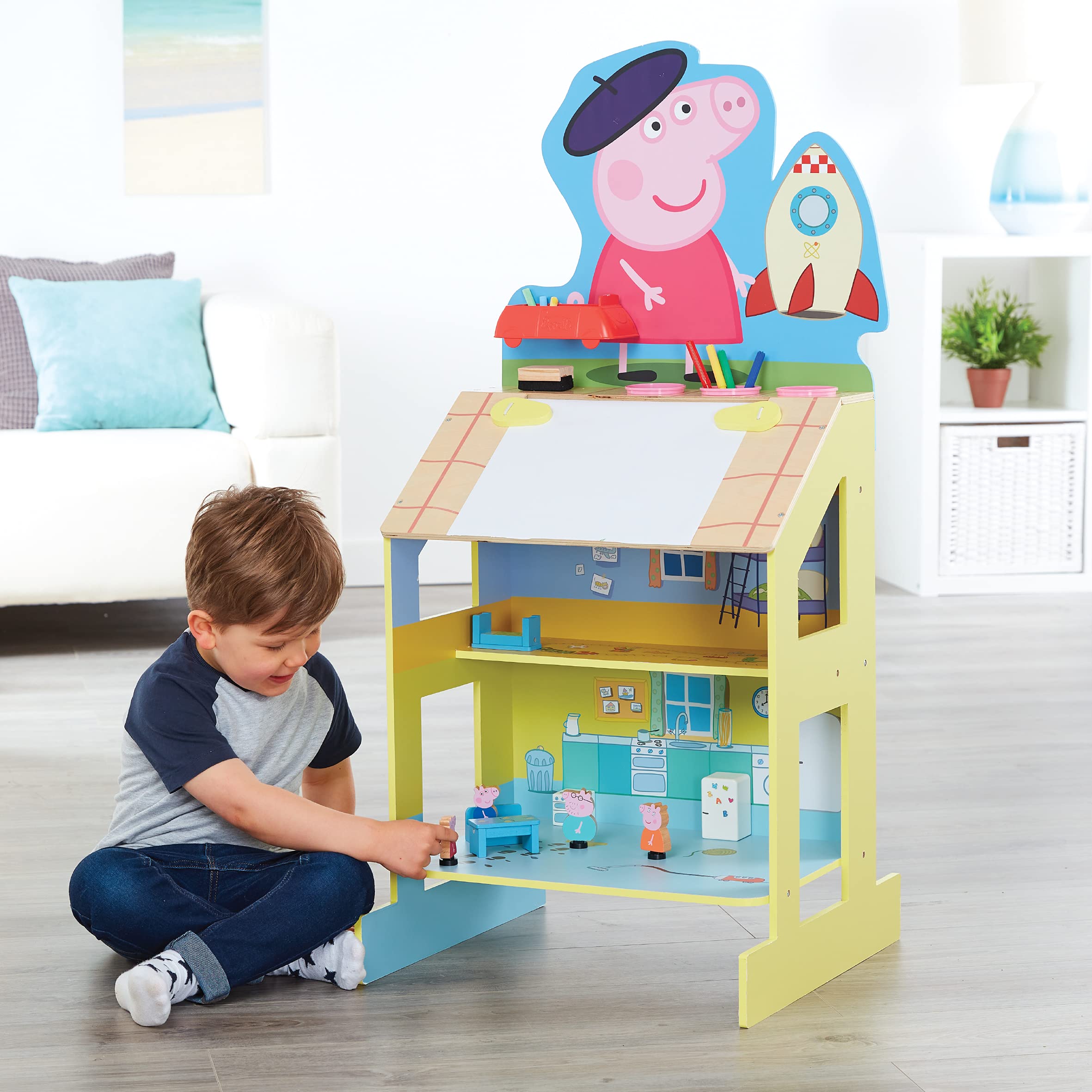 Peppa Pig Spiel- und Zeichenstaffelei aus Holz 8