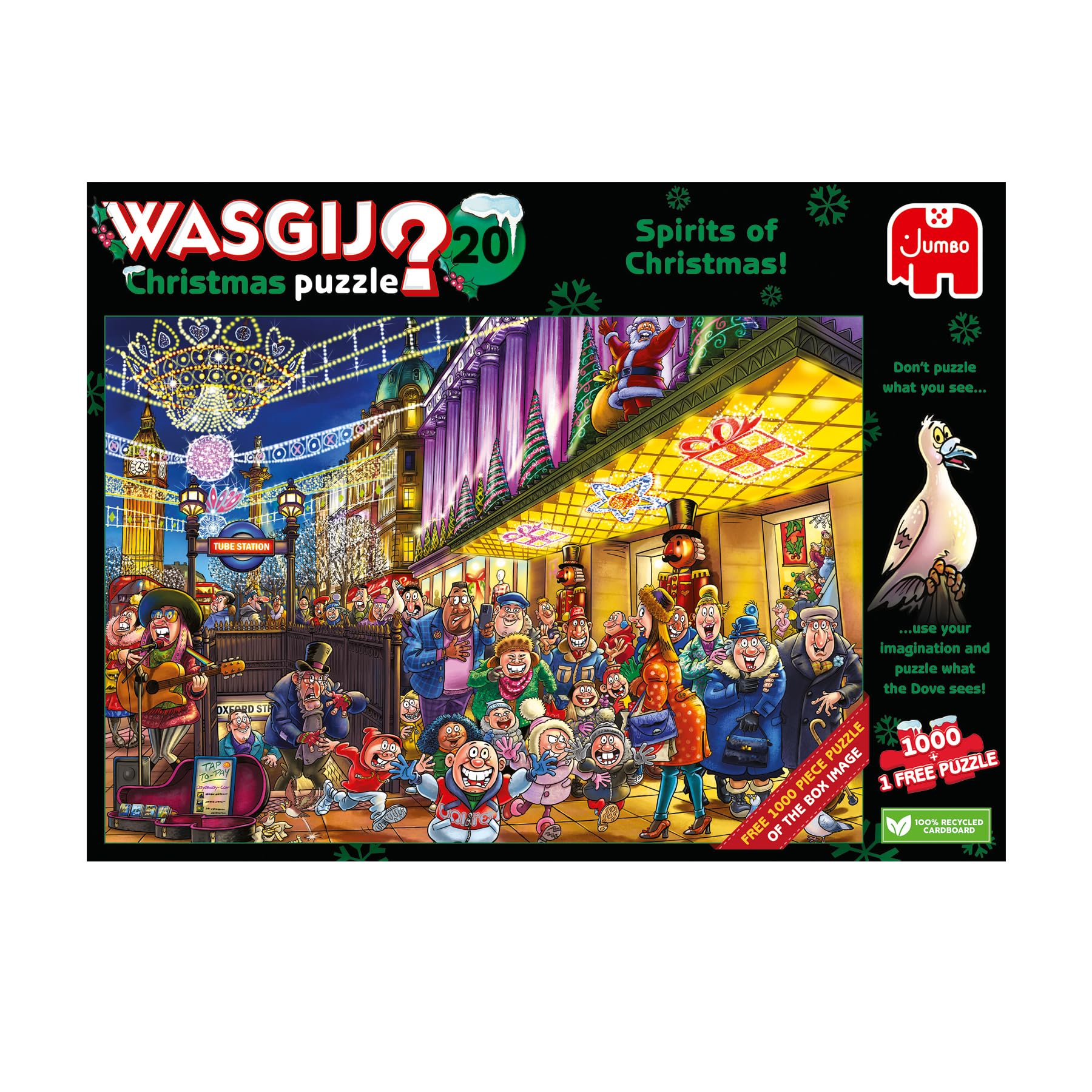Wasgij Christmas 20 - 2 x 1000 Piece Jigsaw Puzzles for Adults 2