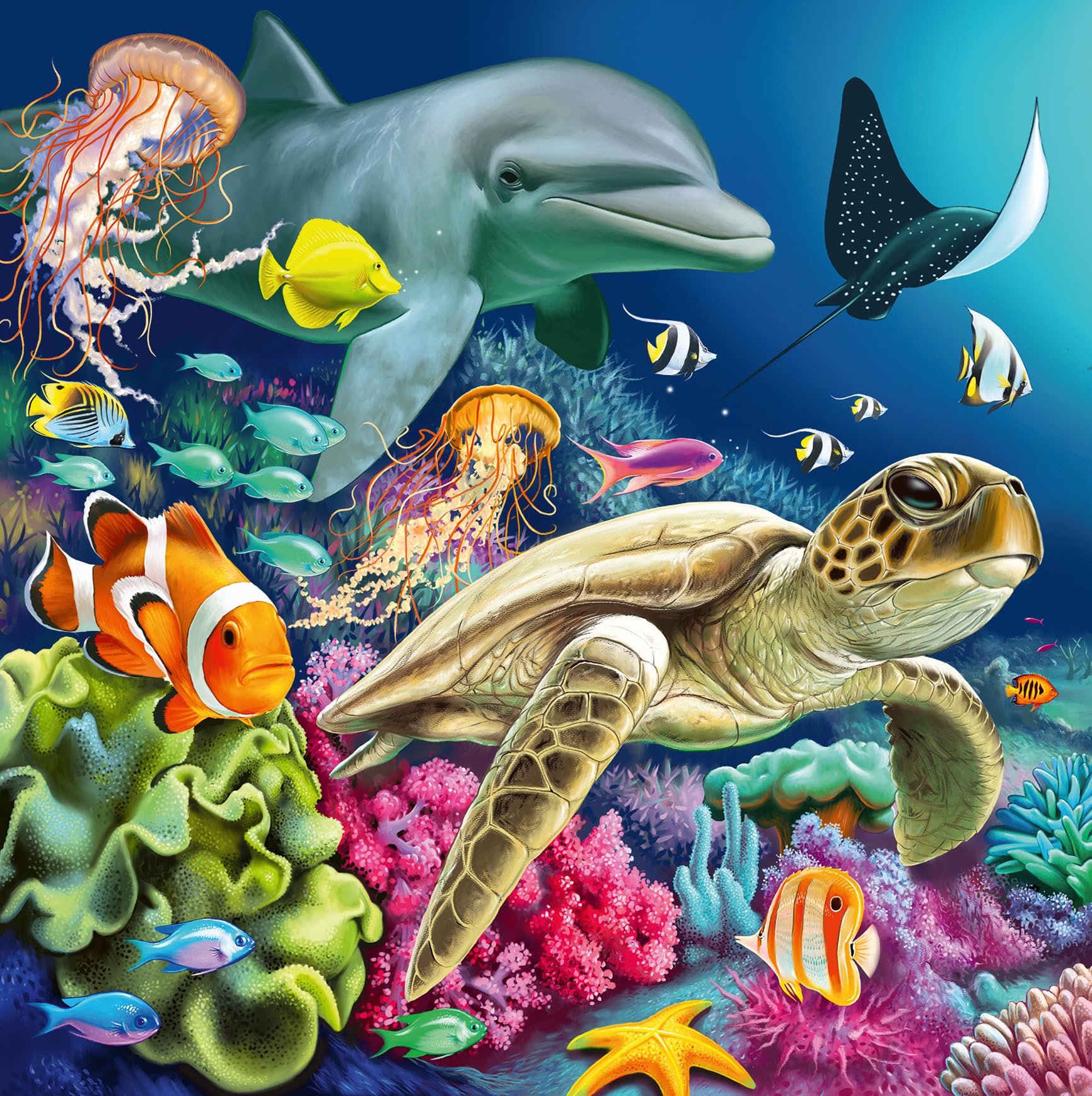 Ravensburger Underwater Sealife Adventure Jigsaw Puzzles - 3 x 49 Pieces | Ages 5+ | FSC Certified 2