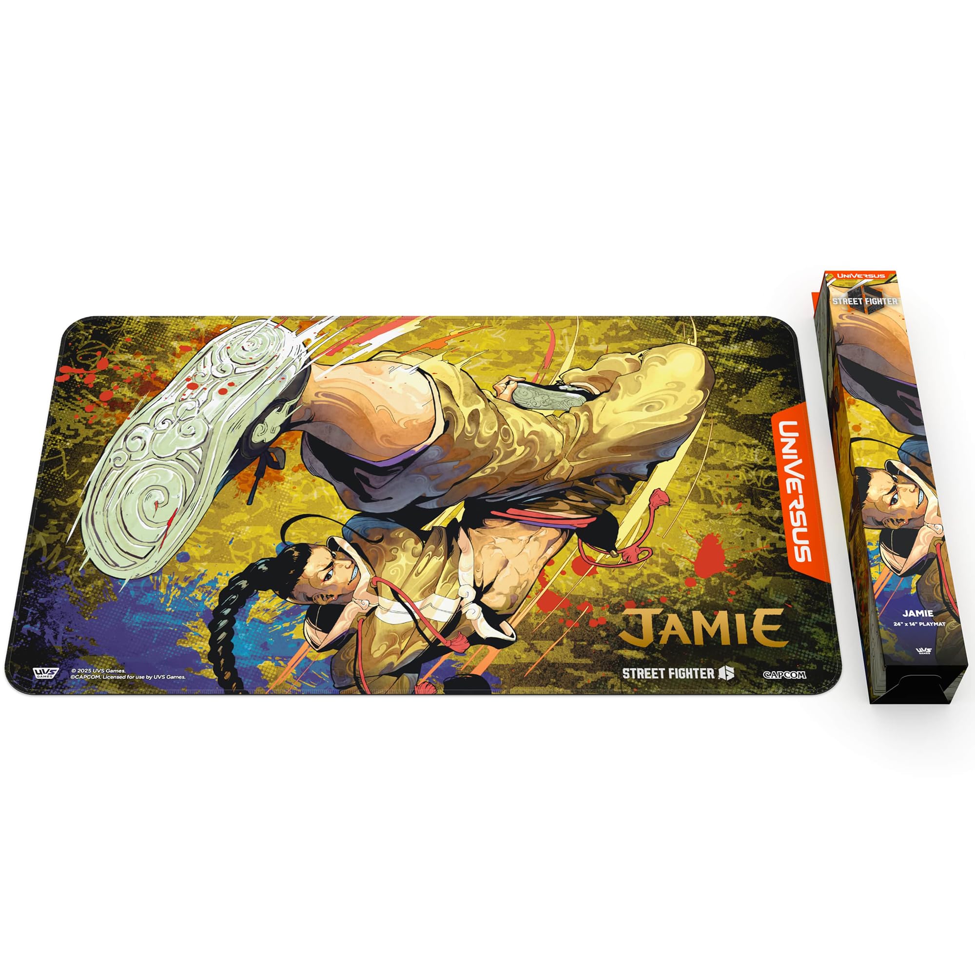 UniVersus Street Fighter 6: Challenger Series Playmat - Jamie | 24 x 14 Inches | Neoprene 5
