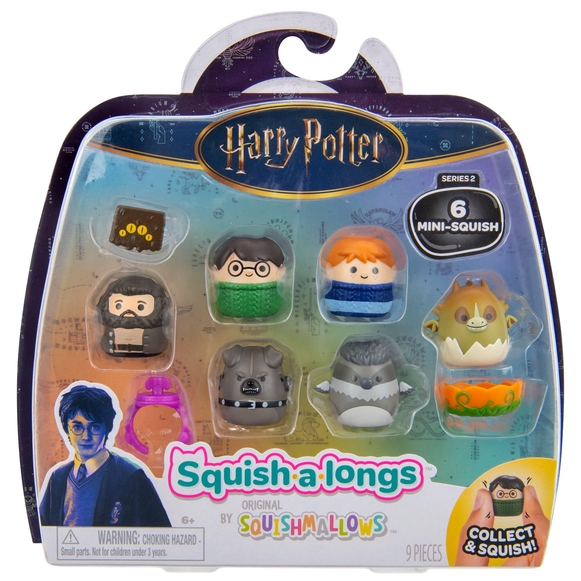 Squish-a-longs Harry Potter Mini-Squish + Accessory 6-Pack - Classic Edition | Ages 6+