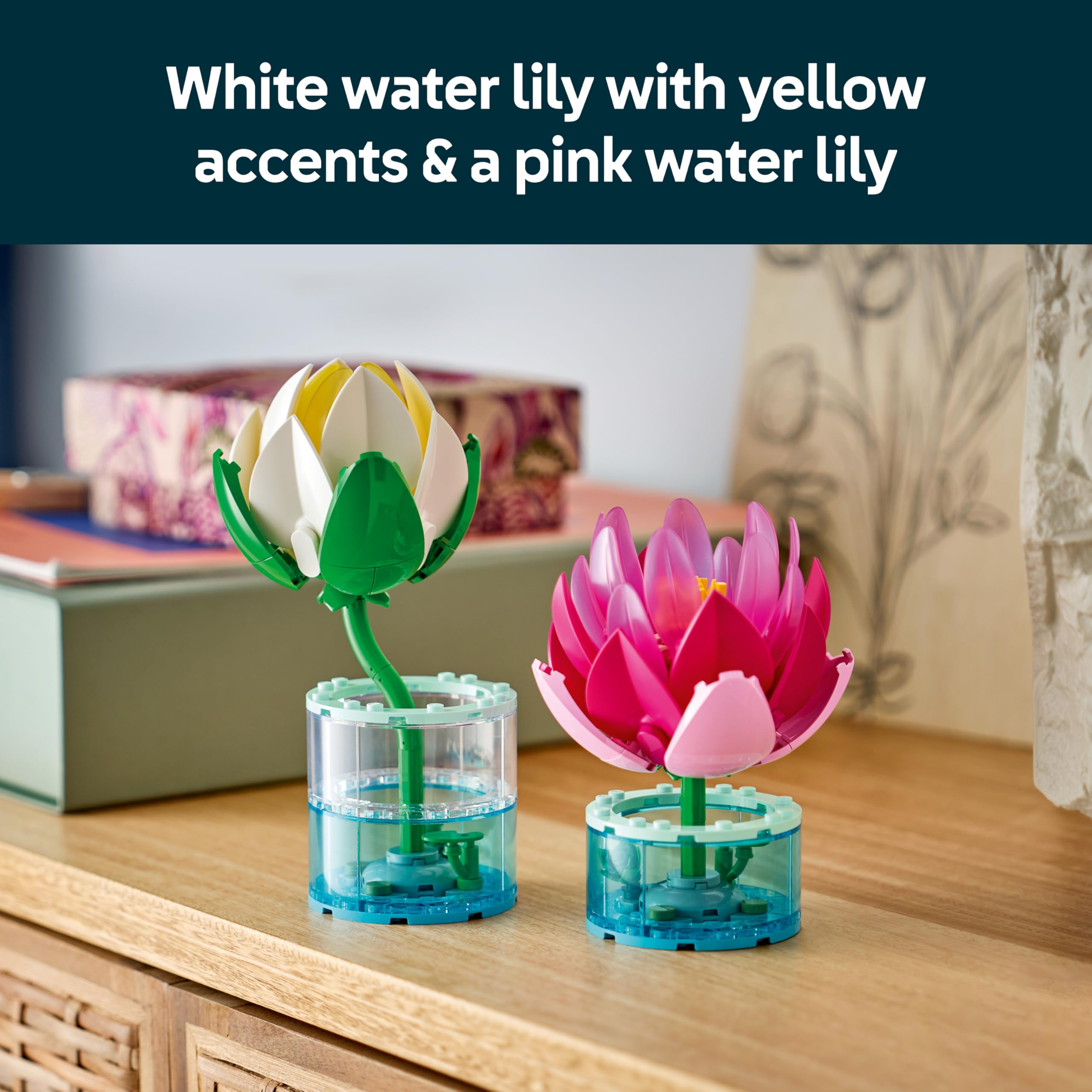 LEGO Botanicals Water Lilies Building Set 11511 - Faux Flowers for Ages 9+ | Multicolor 4