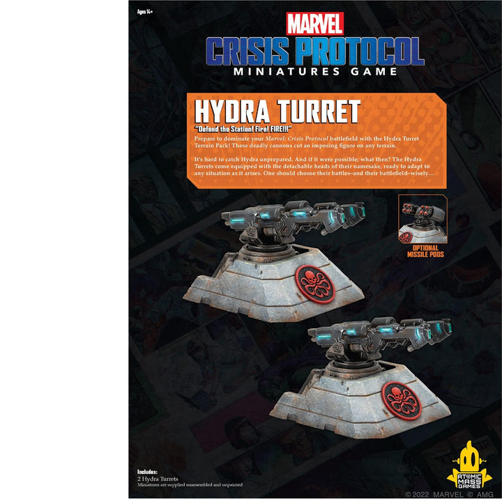 Atomic Mass Games Marvel Crisis Protocol Hydra Turret Terrain Pack