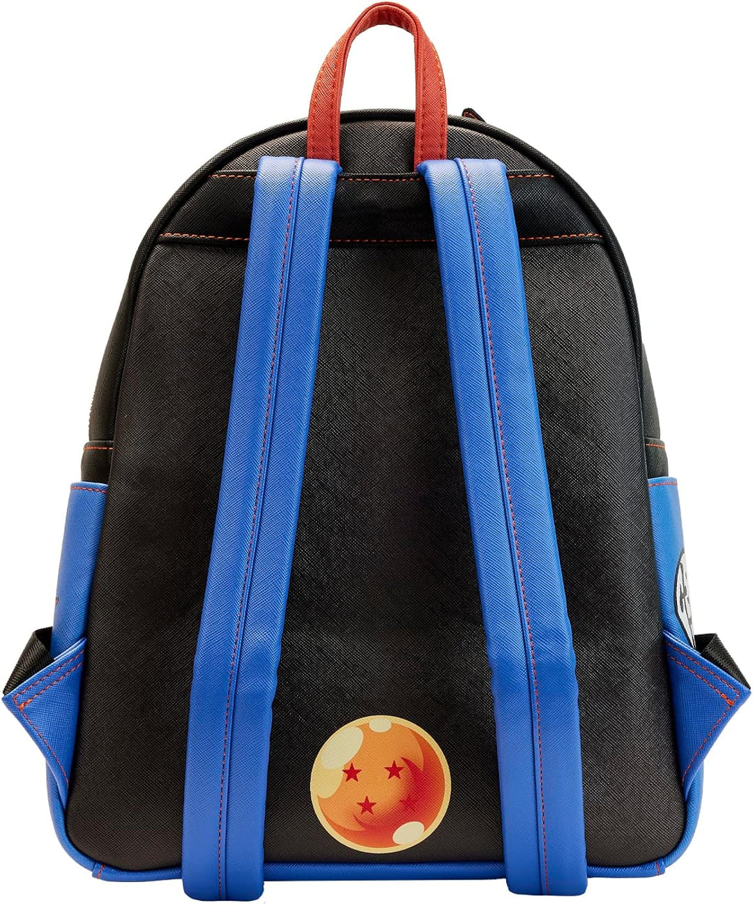 Loungefly Dragon Ball Z Triple Pocket Backpack Official Black Medium Backpack (DBZ-123)