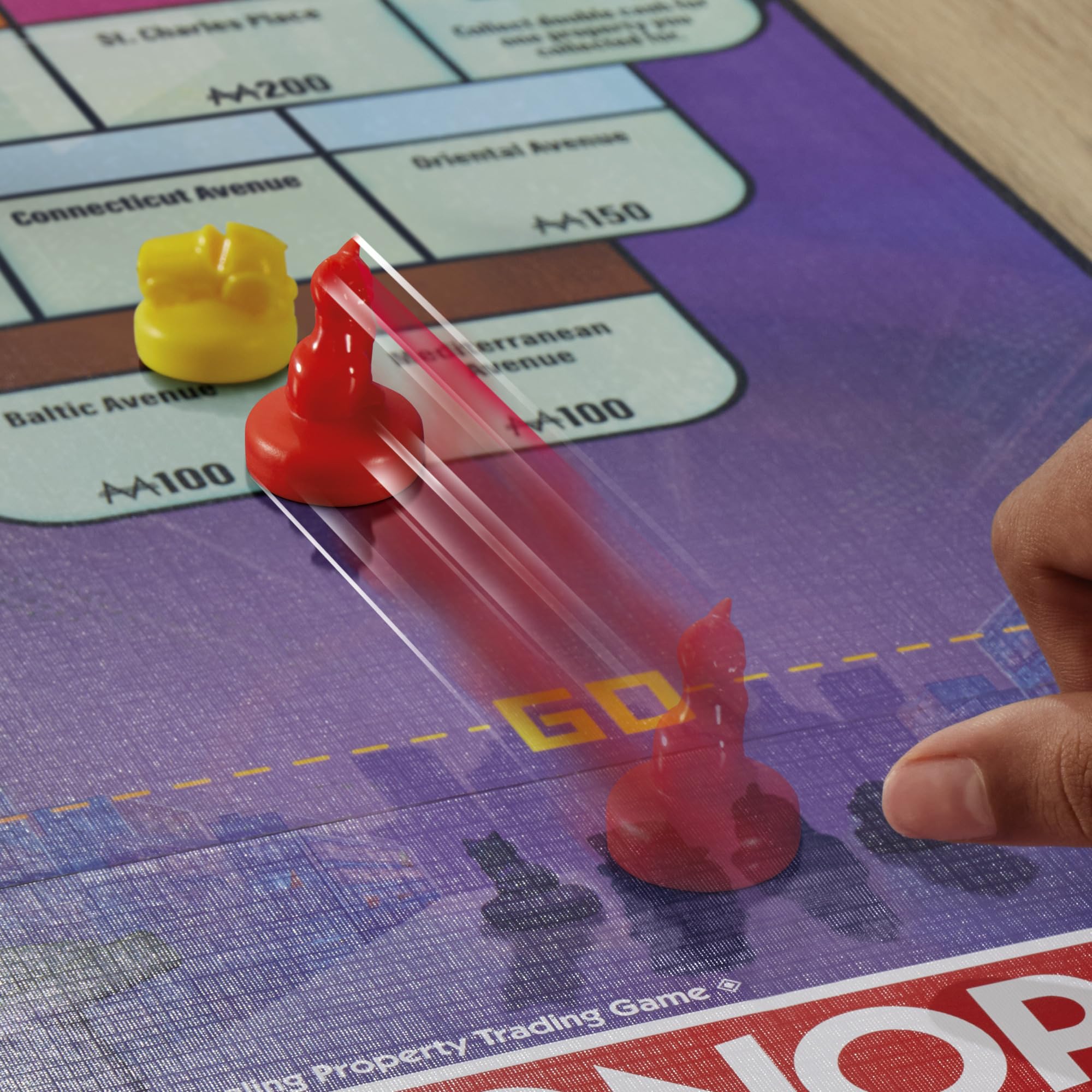 Monopoly Knockout Board Game for 2-8 Players | Fast-Paced Shuffleboard Style Action | Ages 8+ 3