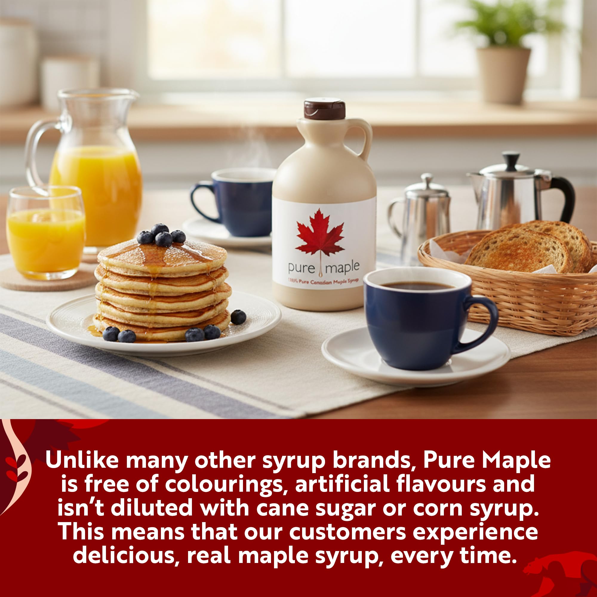 Pure Maple - Dark Robust Grade 100% Pure Maple Syrup - 1 Litre Jug 15