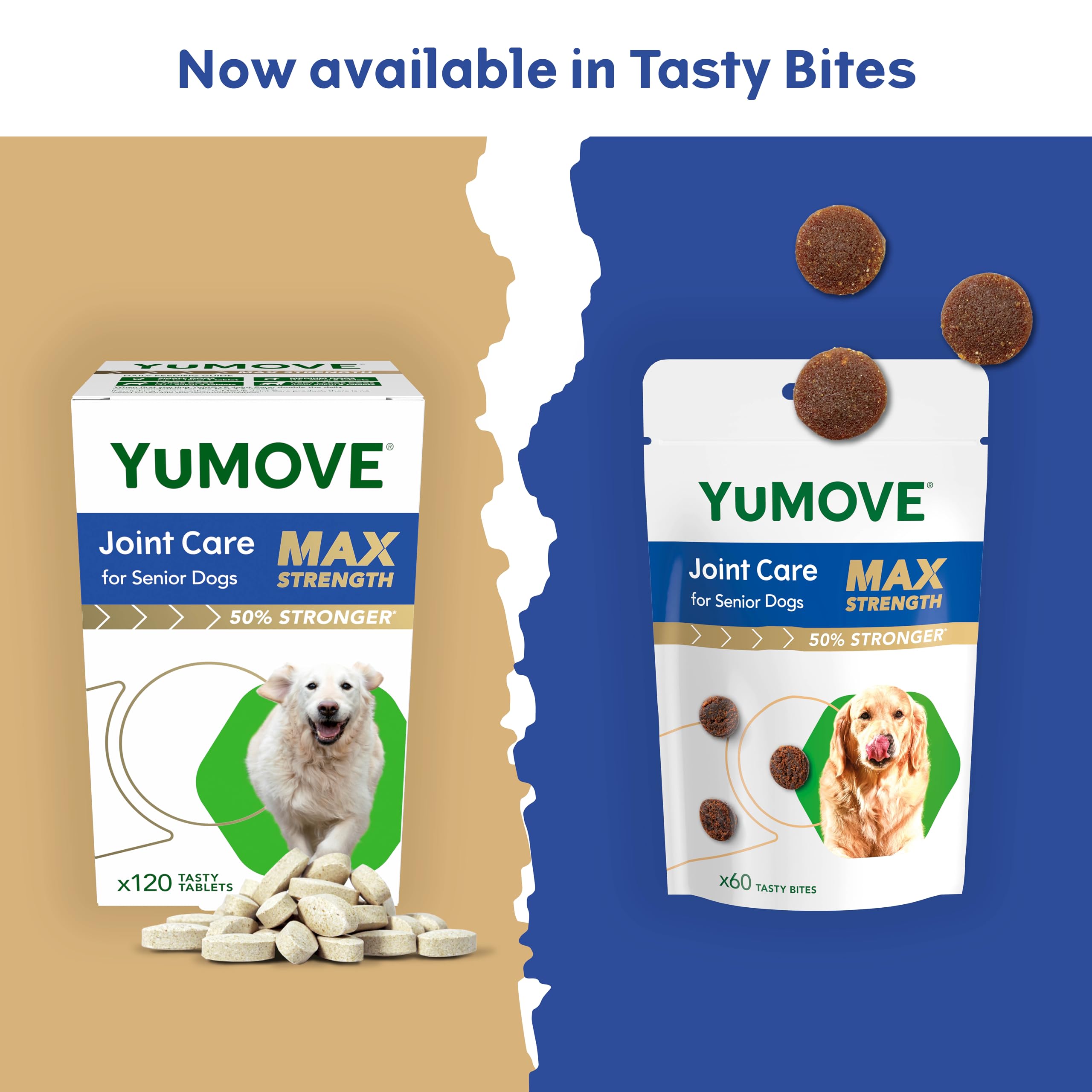 YuMOVE Max Strength Joint Supplement for Dogs - 60 Chews | Glucosamine & Chondroitin 3