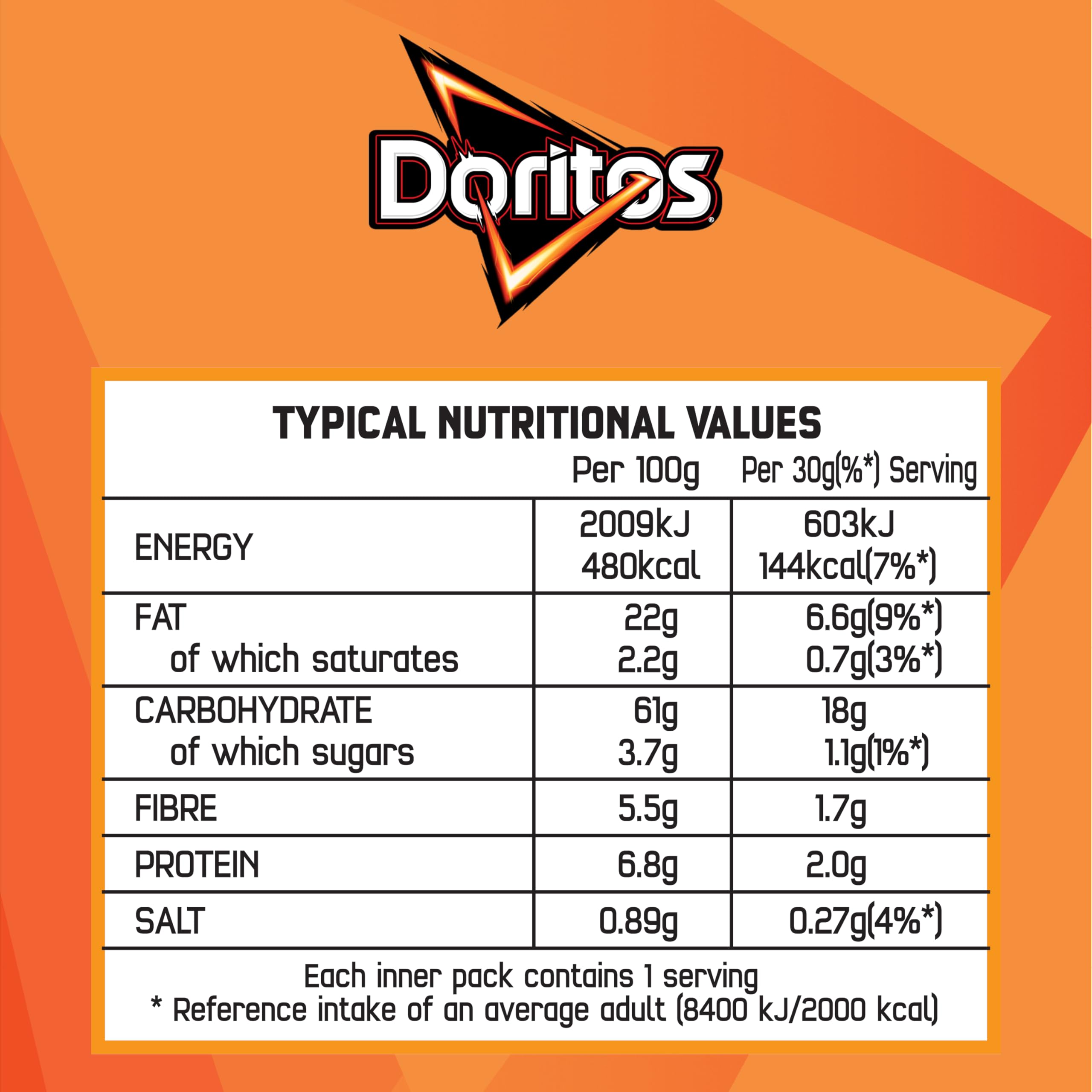 Doritos Tangy Cheese 30g x 5 Pack 3