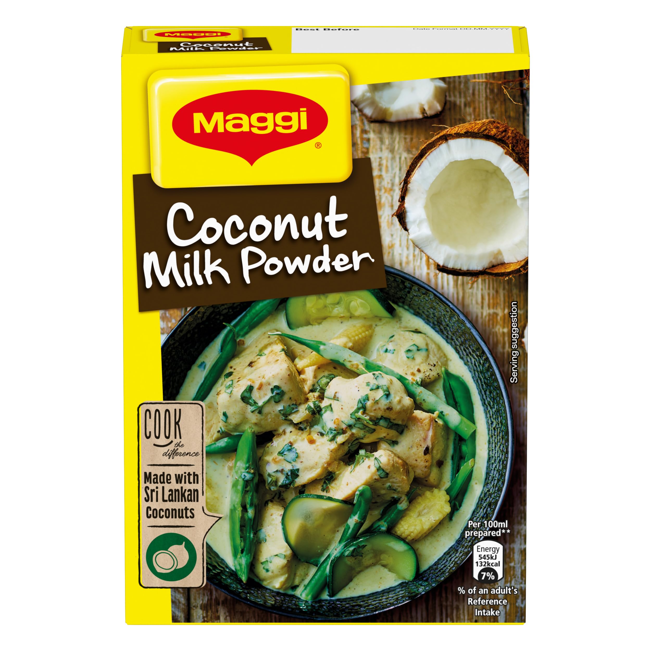 MAGGI Coconut Milk Powder Mix - Tropical Taste, No Artificial Additives, 150g